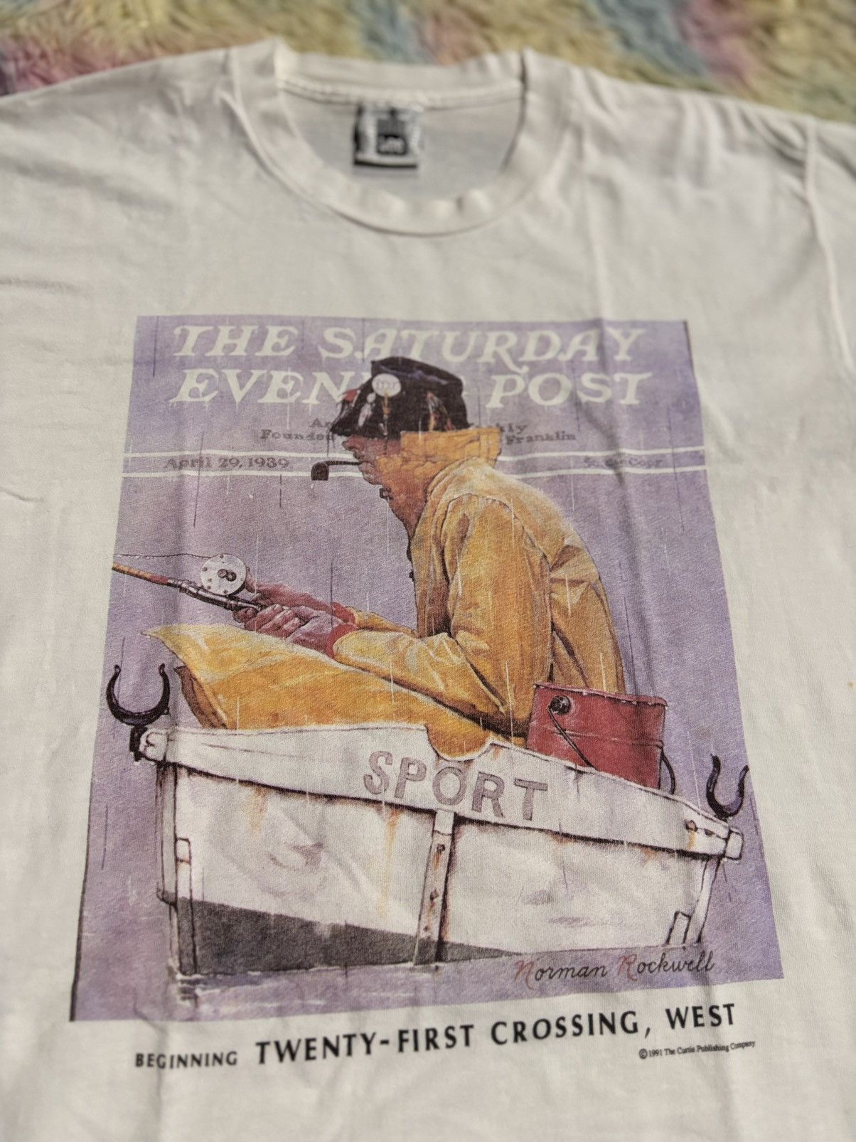 Other NORMAN ROCKWELL VINTAGE 90s THE SATURDAY EVENING POST Size US L / EU 52-54 / 3 - 4 Thumbnail