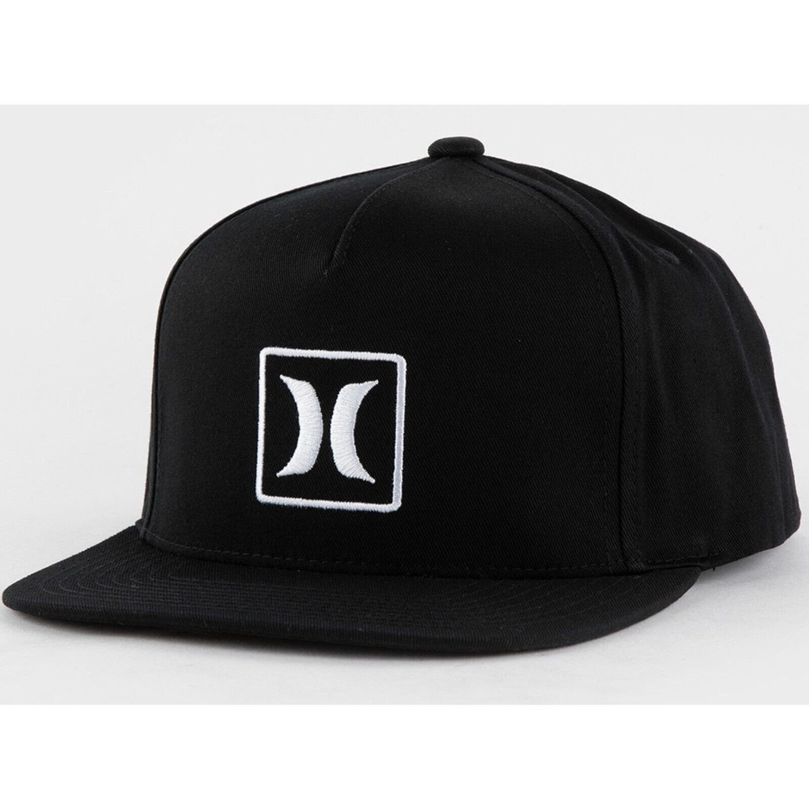 Hurley Hurley Hat Outline Icon Embroidered Flat Bill Snapback Cap Size ONE SIZE - 1 Thumbnail