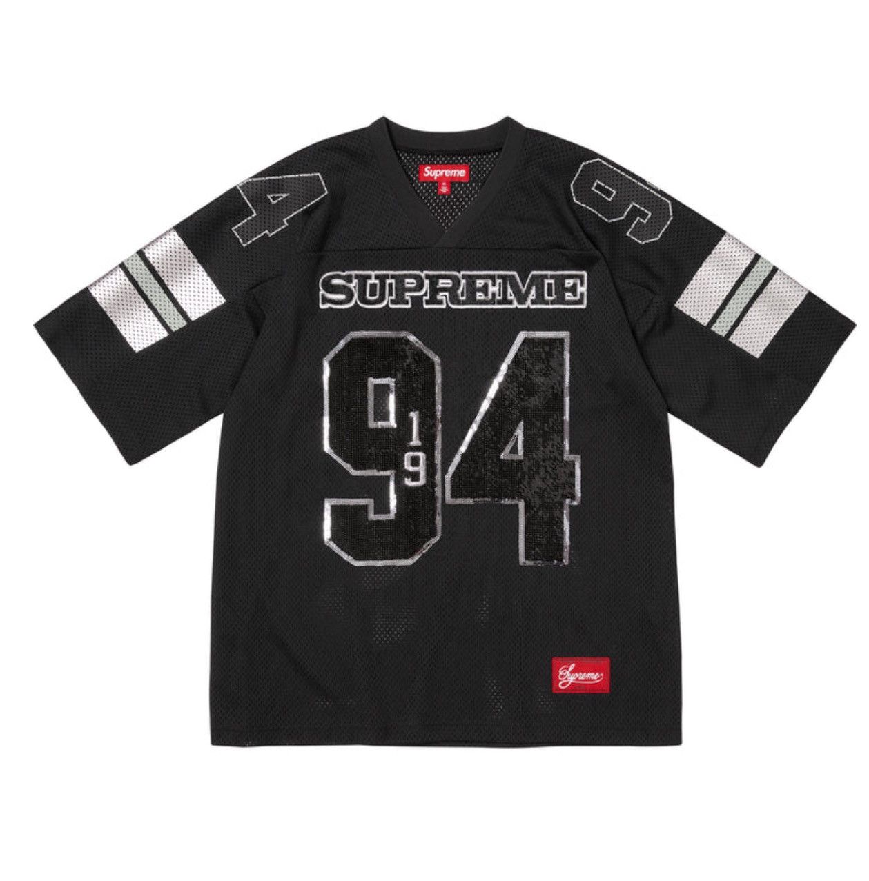 Supreme Football Jersey Black Lサイズ Supreme 99 L S Football Top (SS24) - $110