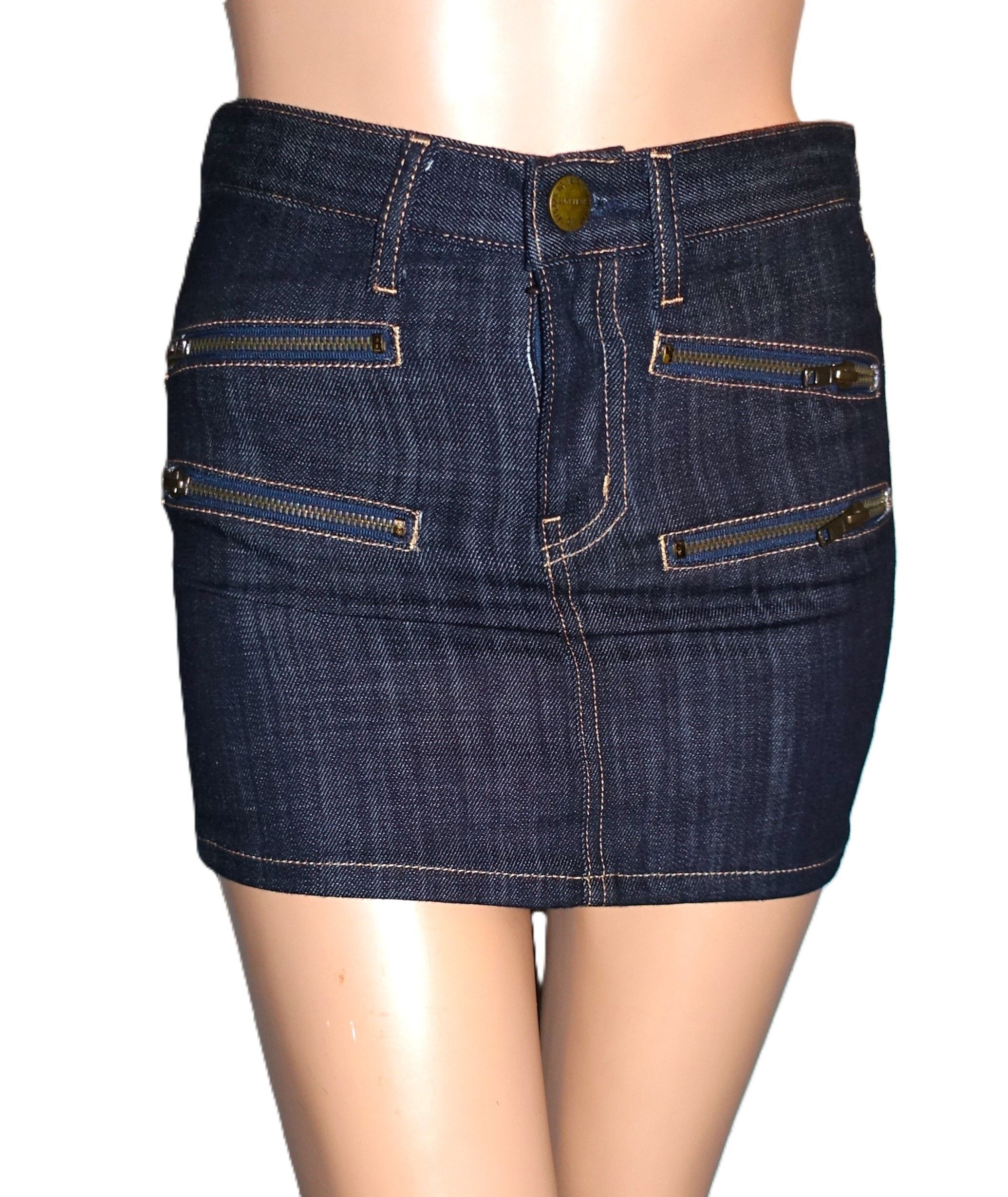 Current/Elliot Current/Elliott Denim Jean Mini Skirt S NWOT Size 28" / US 6 / IT 42 - 1 Thumbnail