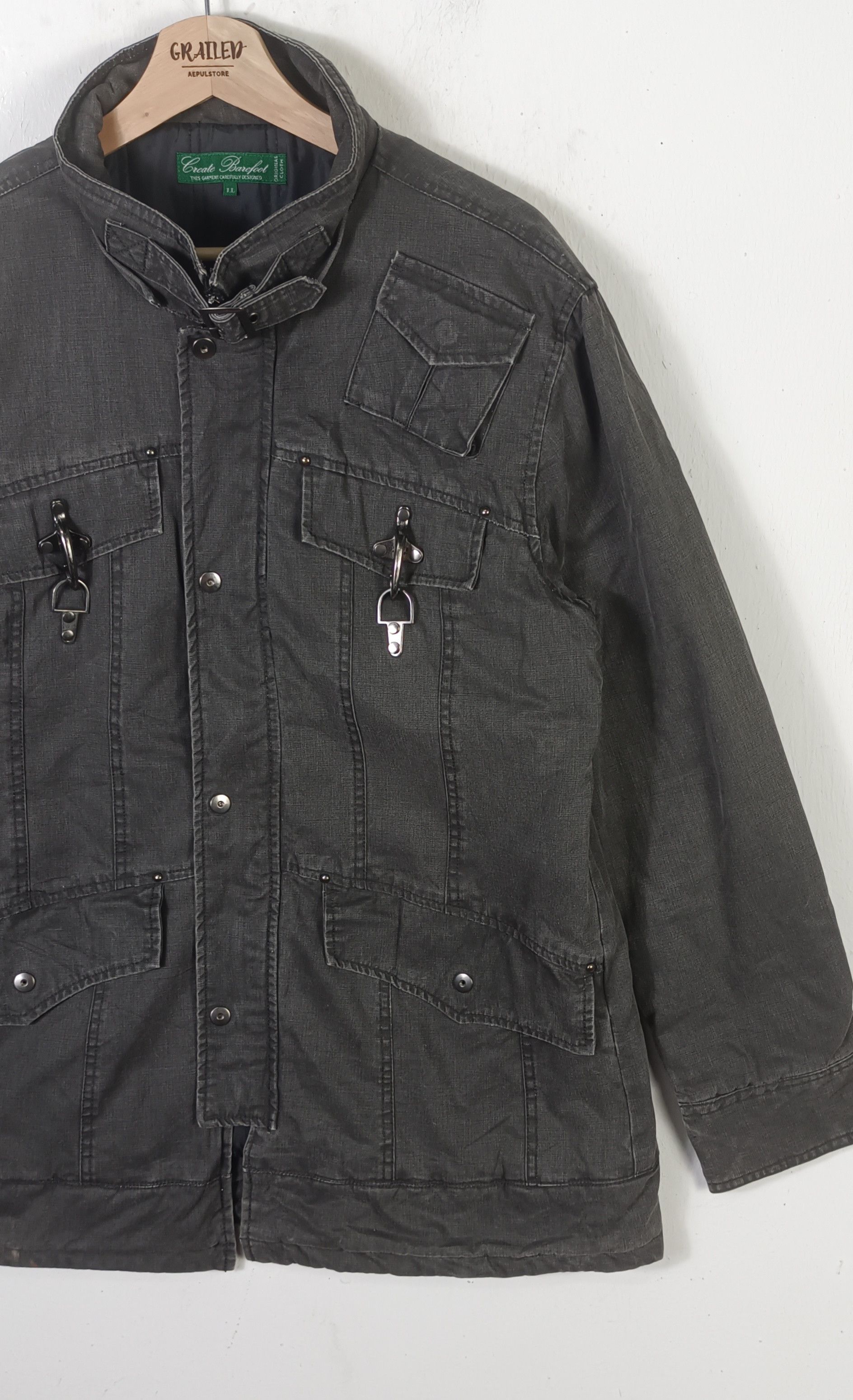 If Six Was Nine Rare🔥 Create Barefoot Bondage Military 5 Pocket Jacket Size US L / EU 52-54 / 3 - 7 Thumbnail