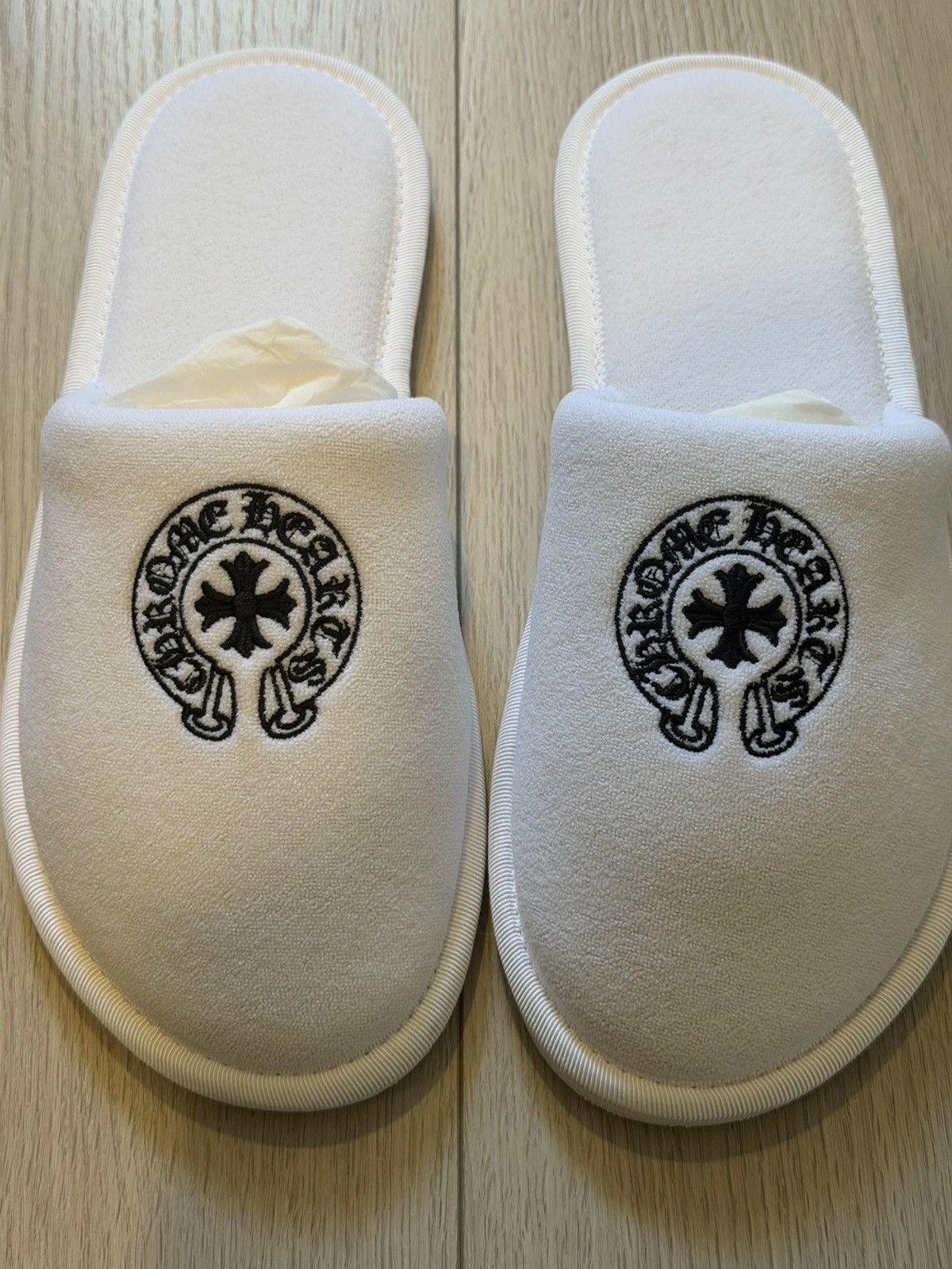 Chrome Hearts Chrome Hearts White Hotel Slippers Size US 10 / EU 43 - 7 Thumbnail