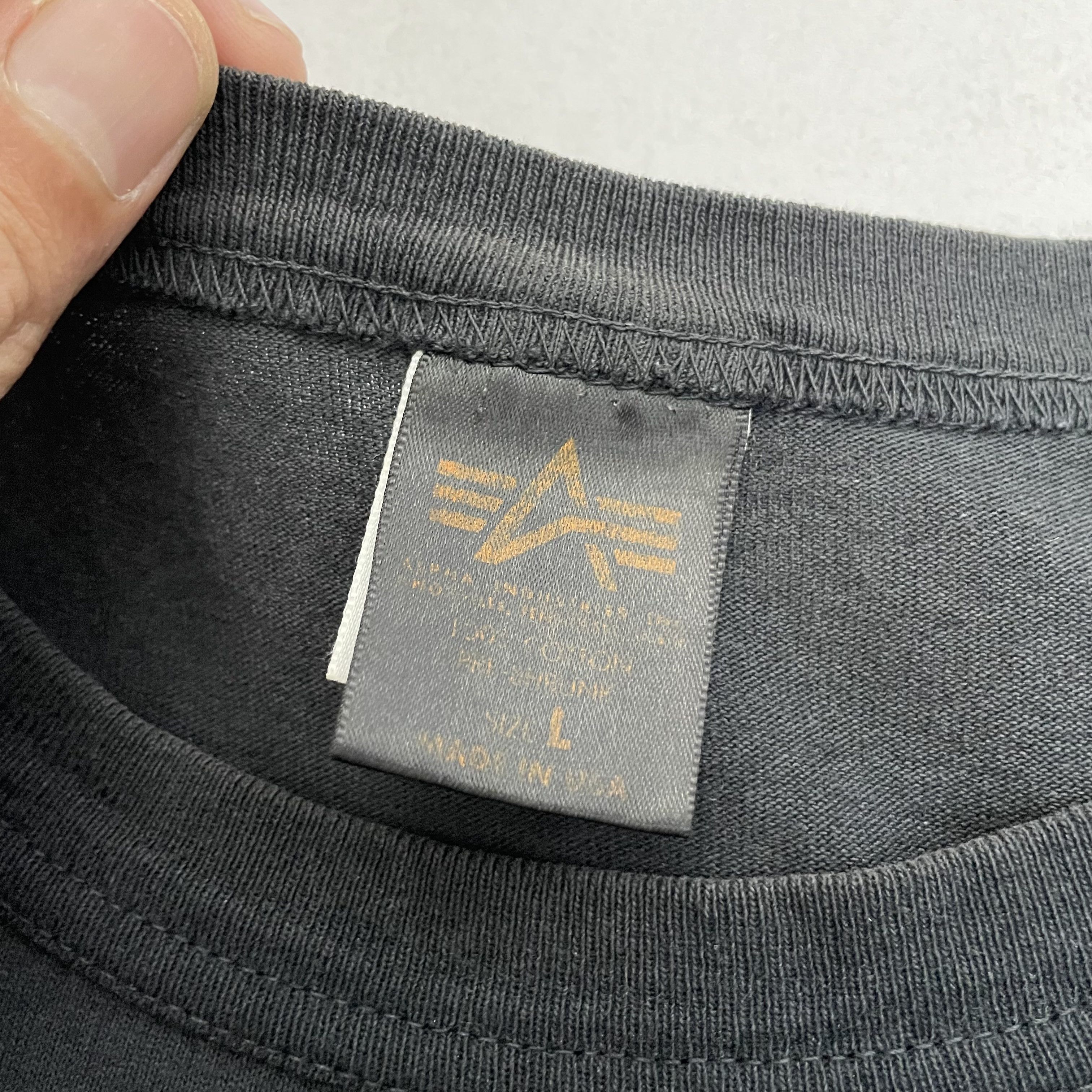 Alpha Industries ALPHA INDUSTRIES TSHIRT MADE IN USA VINTAGE TEXAS Size US L / EU 52-54 / 3 - 4 Thumbnail