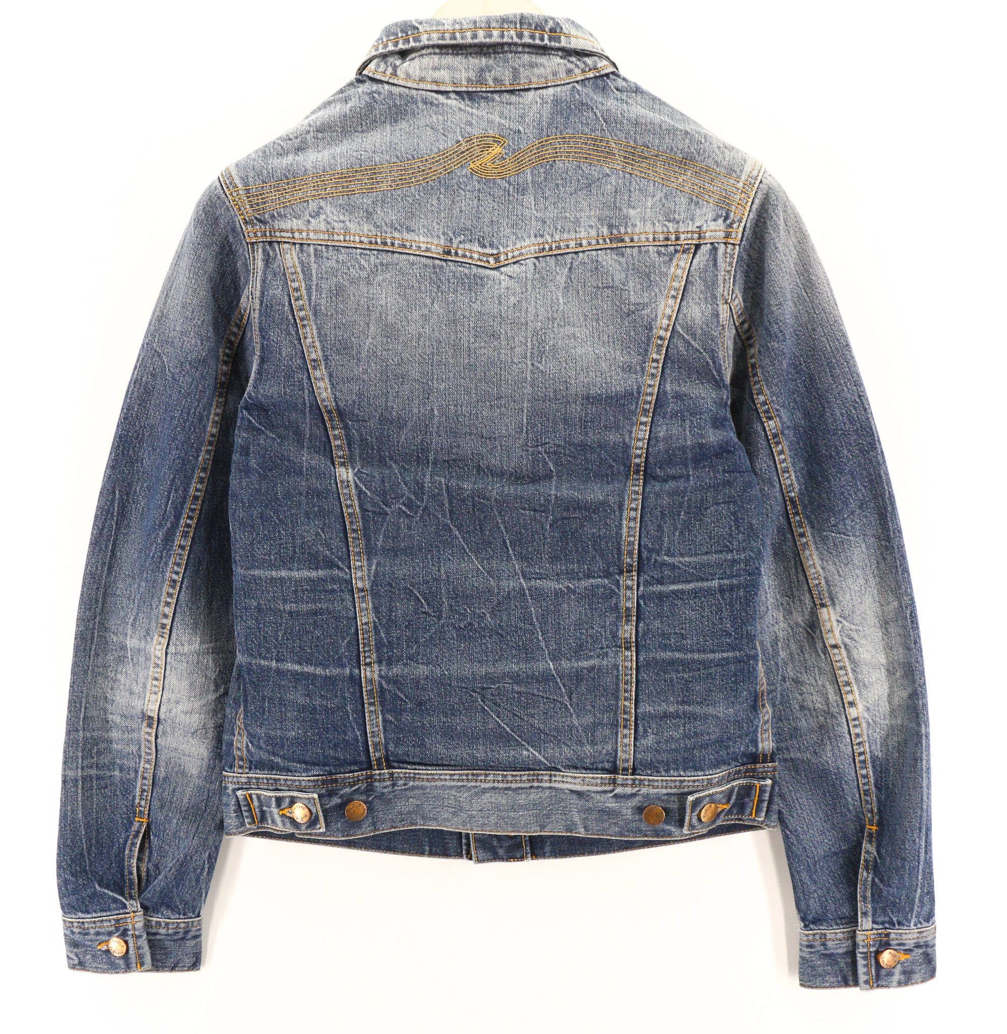 Nudie Jeans CONNY LIGHT VINTAGE S Cotton Denim Washed Jacket 80805 Size US S / EU 44-46 / 1 - 2 Thumbnail