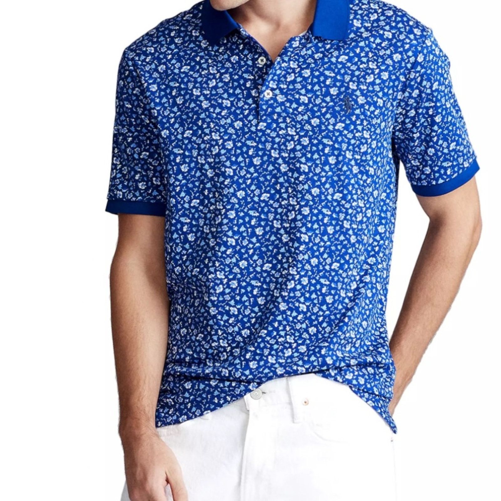 Polo Ralph Lauren Classic Fit Floral Soft Cotton Polo Shirt