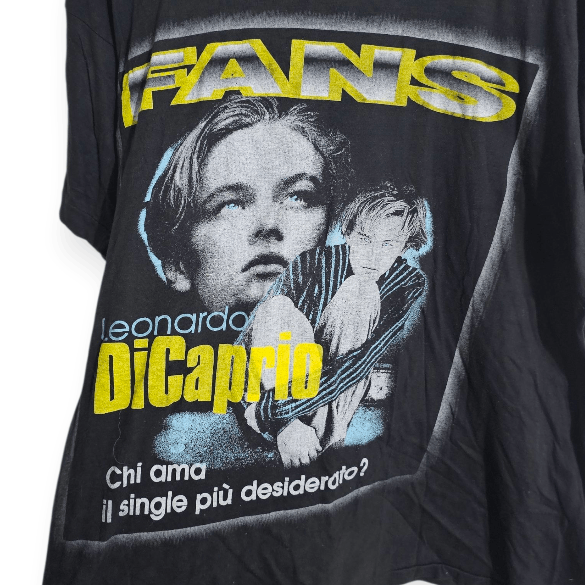 Vintage Leonardo DiCaprio Fans Italian Tee Size US L / EU 52-54 / 3 - 2 Thumbnail