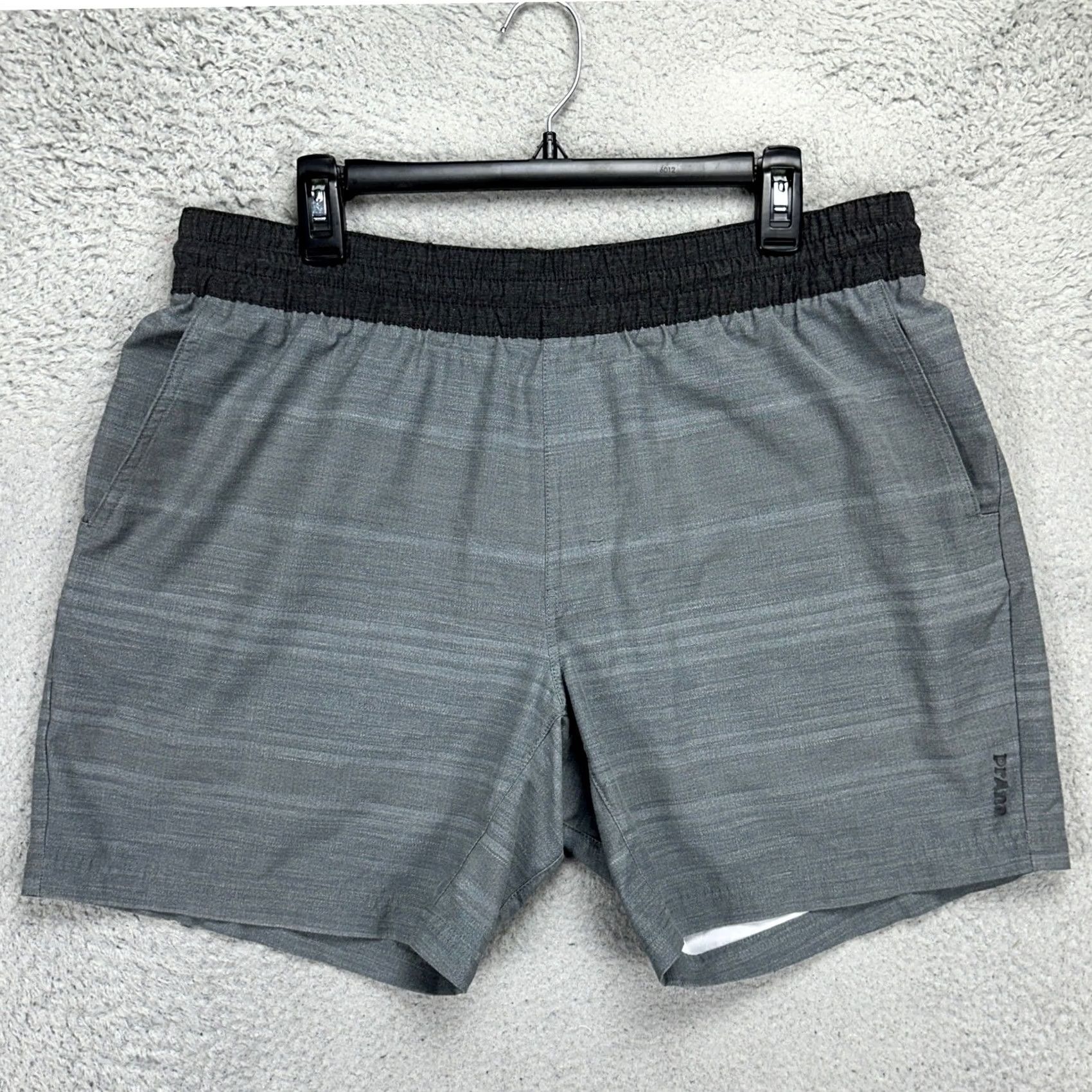 Prana prAna Activewear Shorts Mens XL Grey Drawstring Stretch Elastic Waist Pull On Size US 36 / EU 52 - 2 Thumbnail
