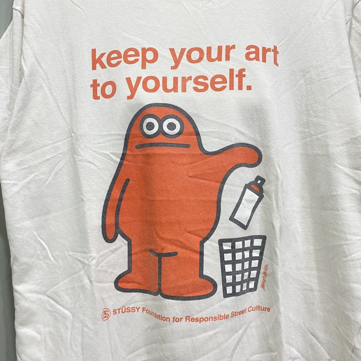 Stussy ARCHIVE Stüssy x James Jarvis "Keep Your Art To Yourself" Size US M / EU 48-50 / 2 - 5 Thumbnail