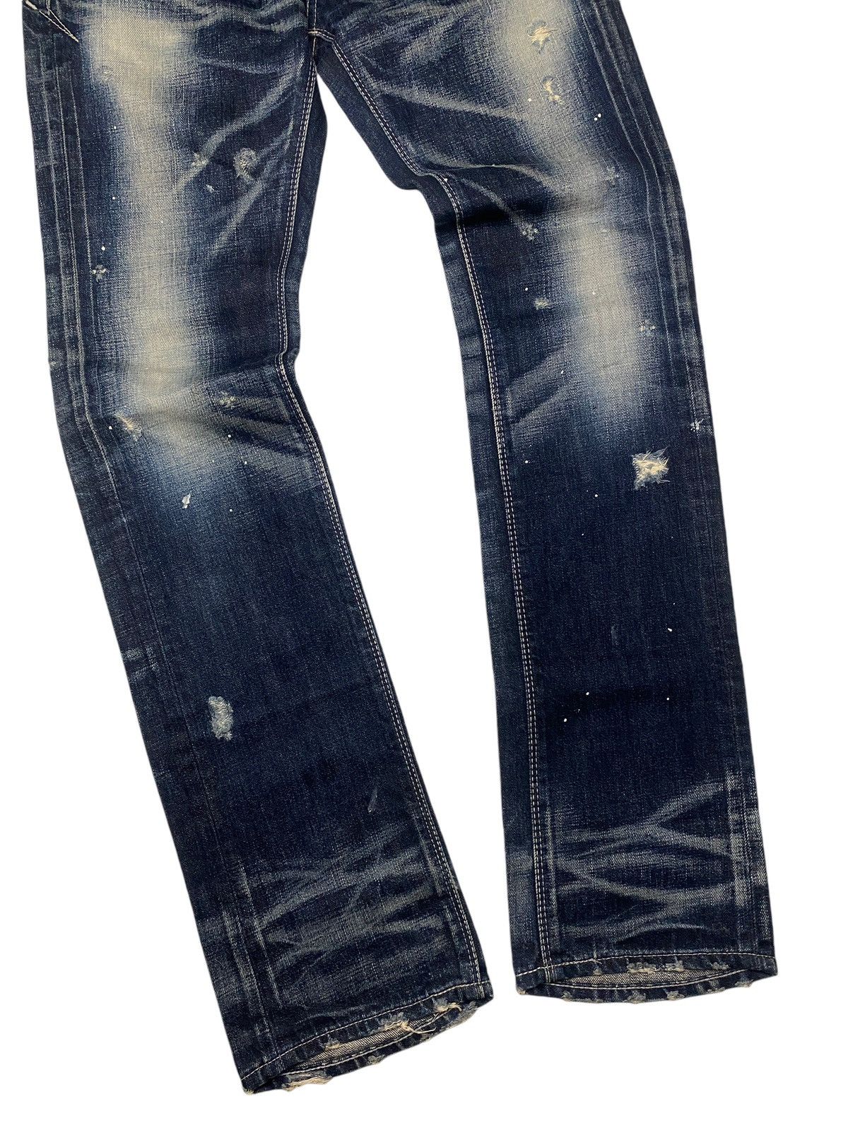 If Six Was Nine Fuga Clawmark Whiskered Seawash Jeans Size US 30 / EU 46 - 6 Thumbnail