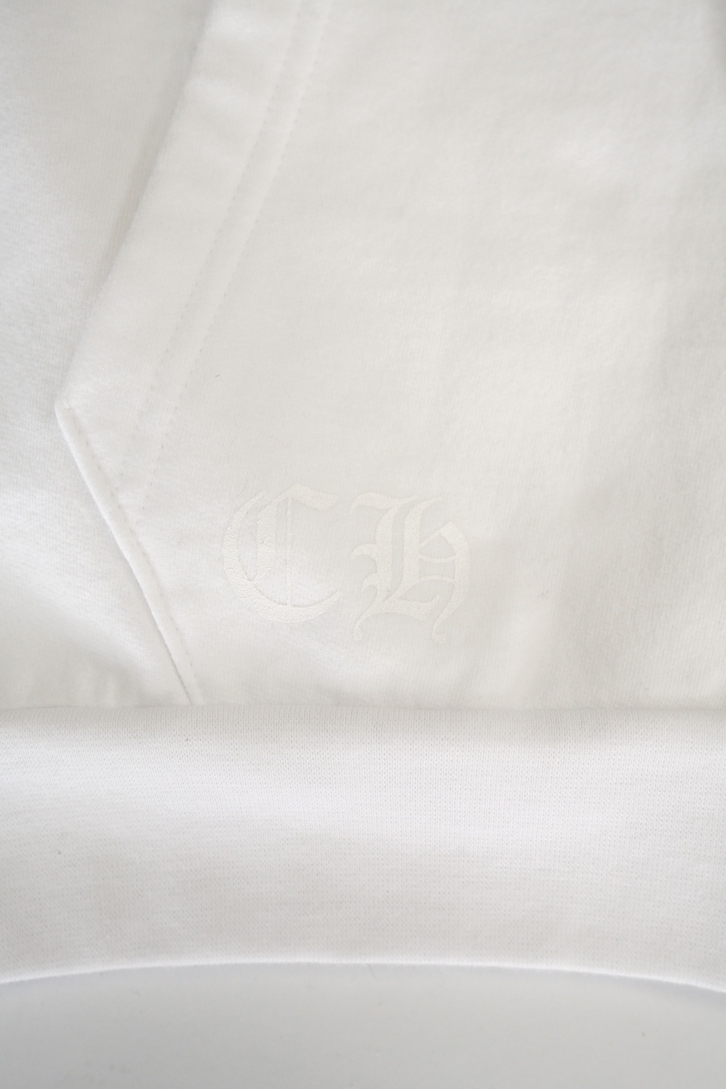 Chrome Hearts Chrome Hearts Beaded Horseshoe Logo White Zip Up Hoodie Size US S / EU 44-46 / 1 - 6 Thumbnail