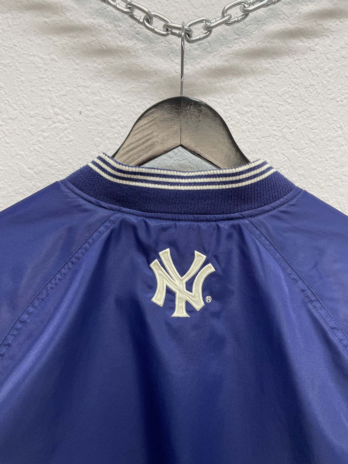 Vintage Vintage y2k Adidas New York Yankees Varsity Bobners Jacket Size US M / EU 48-50 / 2 - 8 Thumbnail