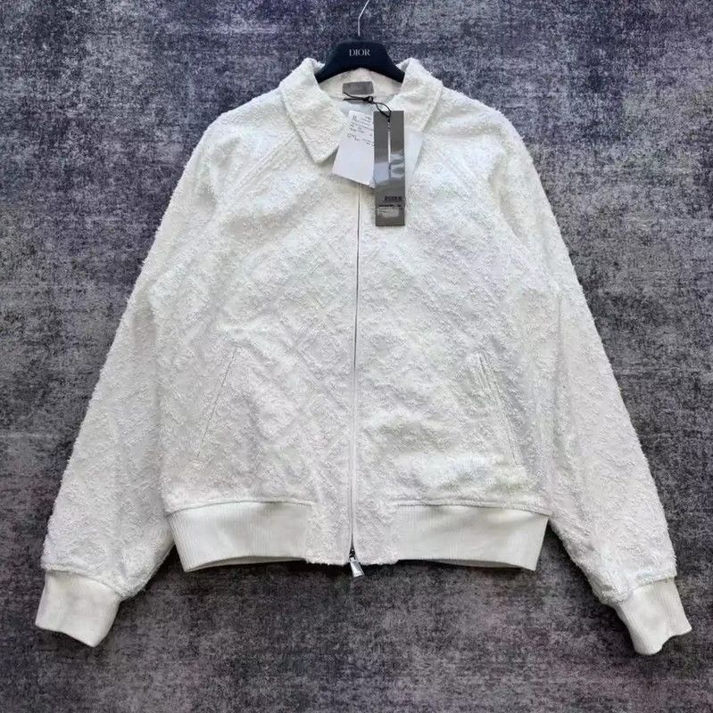 Dior Dior White Cotton Women's Jacket 0089 Size L / US 10 / IT 46 - 1 Thumbnail