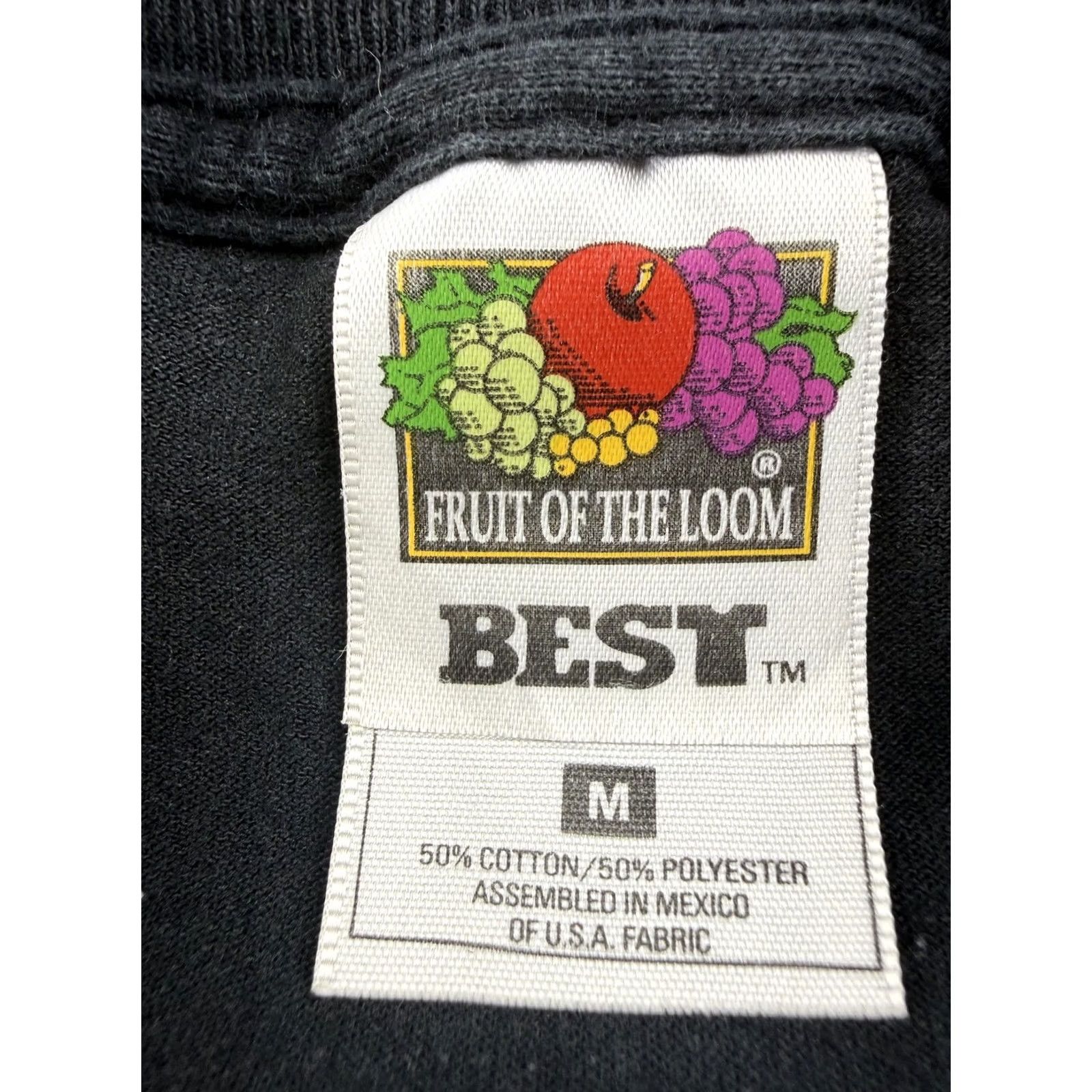 Fruit Of The Loom Fruit Of The Loom Shirt Mens M Black America’s Eagle Wolf Graphic Tee Biker USA Patriot Size US M / EU 48-50 / 2 - 3 Thumbnail
