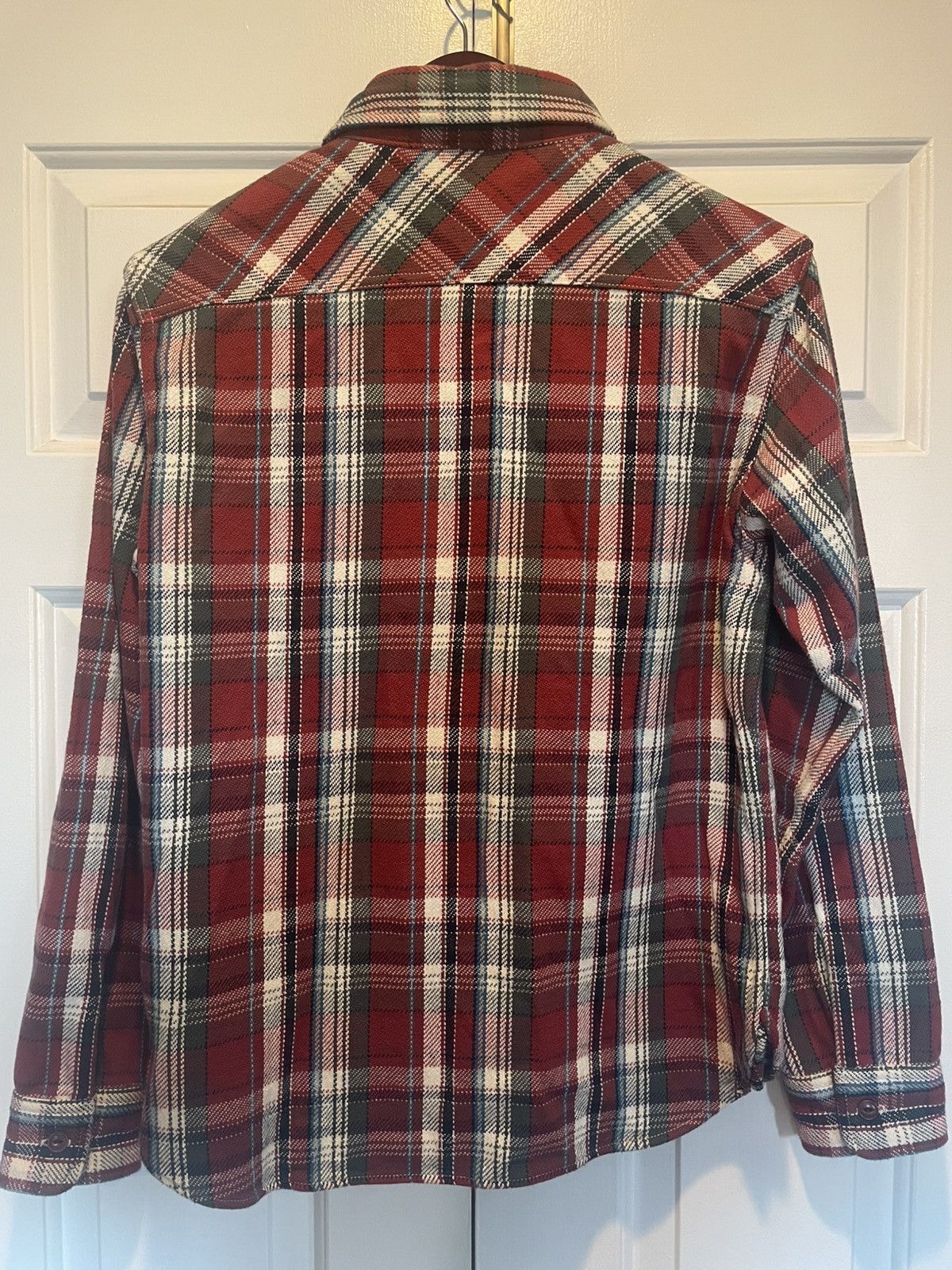 UES Japan UES Heavy Flannel Shirt - Red Size US S / EU 44-46 / 1 - 2 Thumbnail