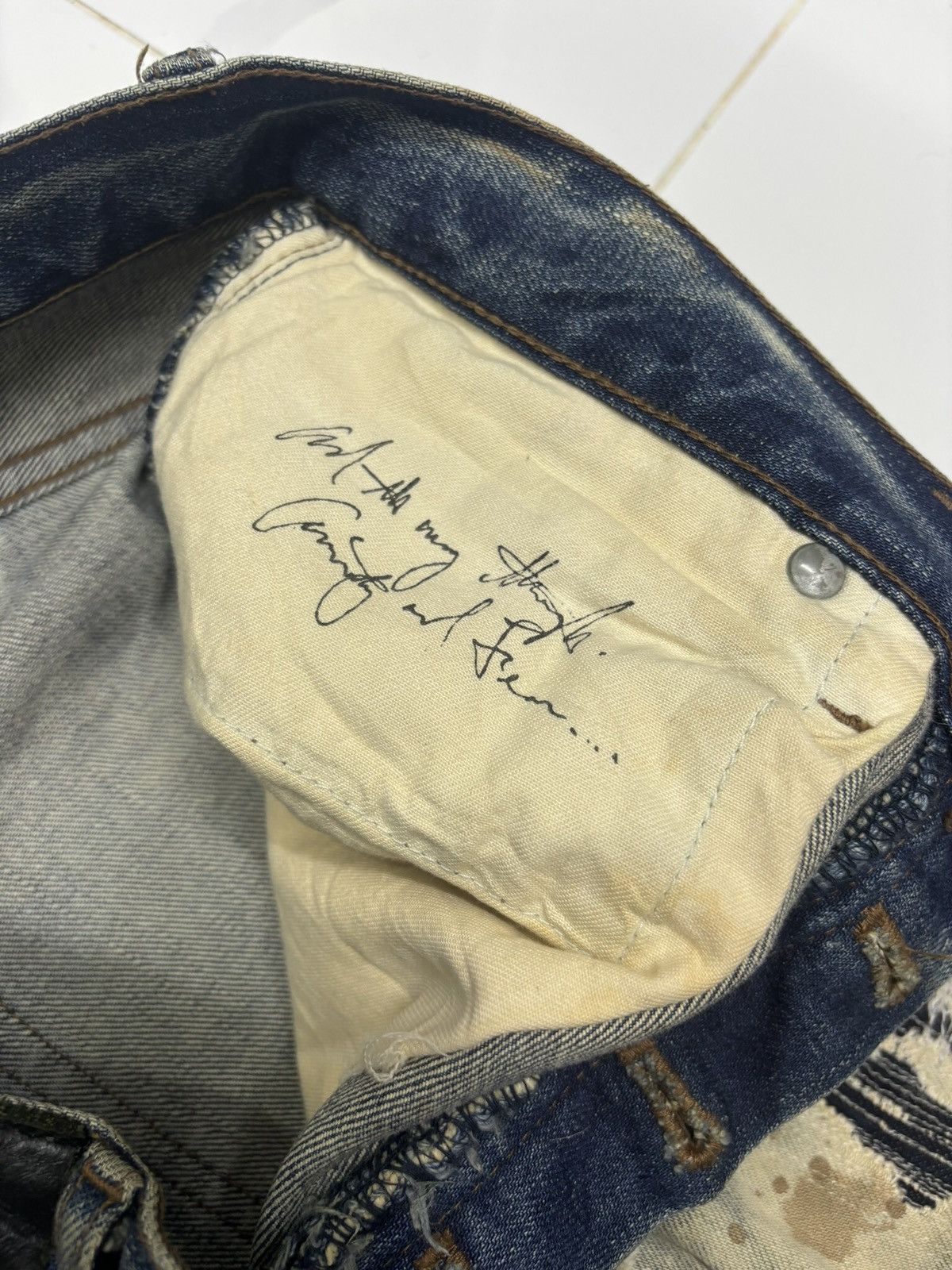 Fagassent Toshiki Aoki × Undercover 🔥DISTRESSED DENIM FAGASSENT TOSHIKI AOKI UNDERCOVER STYLE Size US 32 / EU 48 - 12 Thumbnail