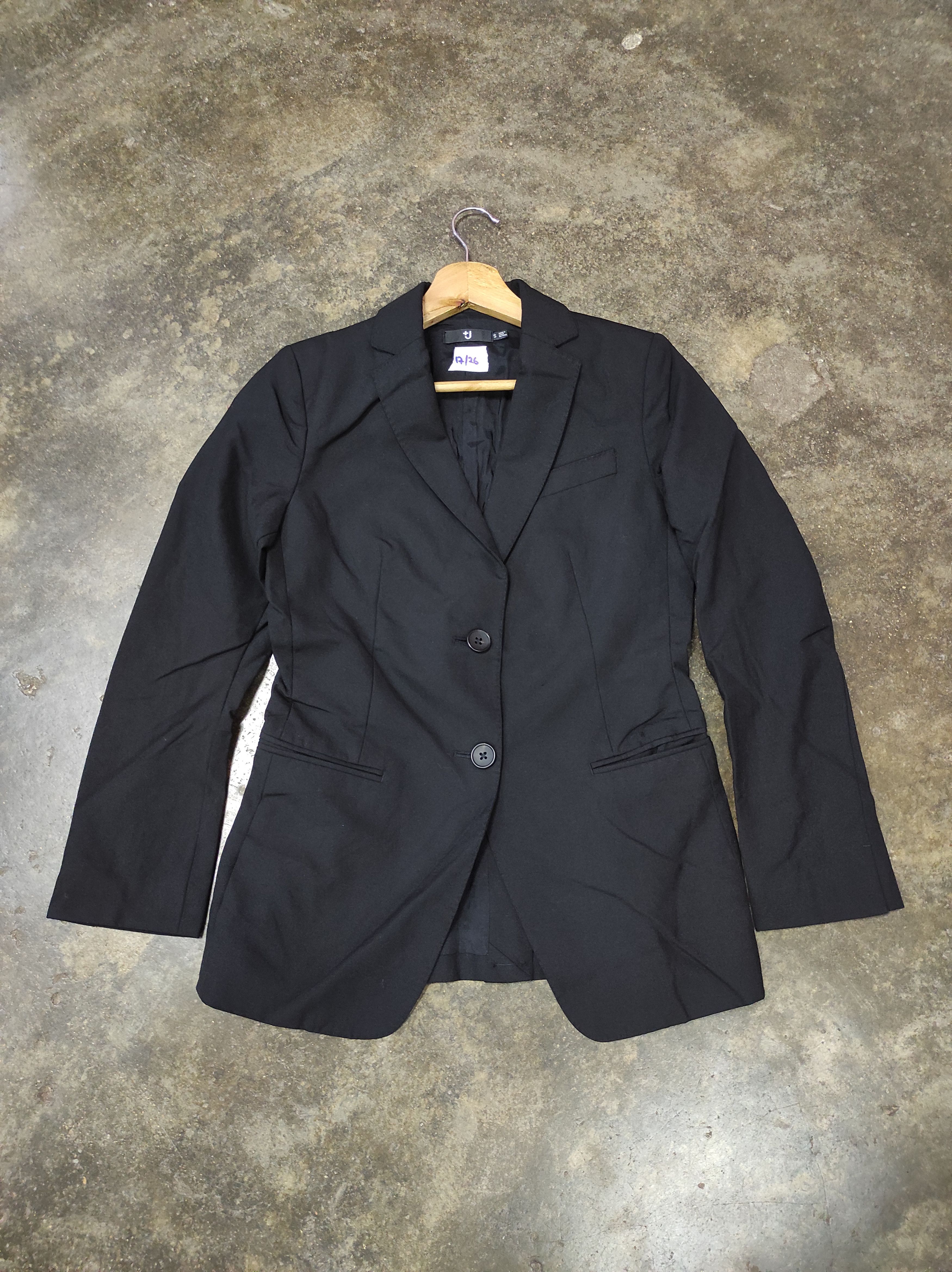 Jil Sander × Uniqlo UNIQLO X JIL SANDER BLACK BLAZER COAT Size S / US 4 / IT 40 - 1 Thumbnail