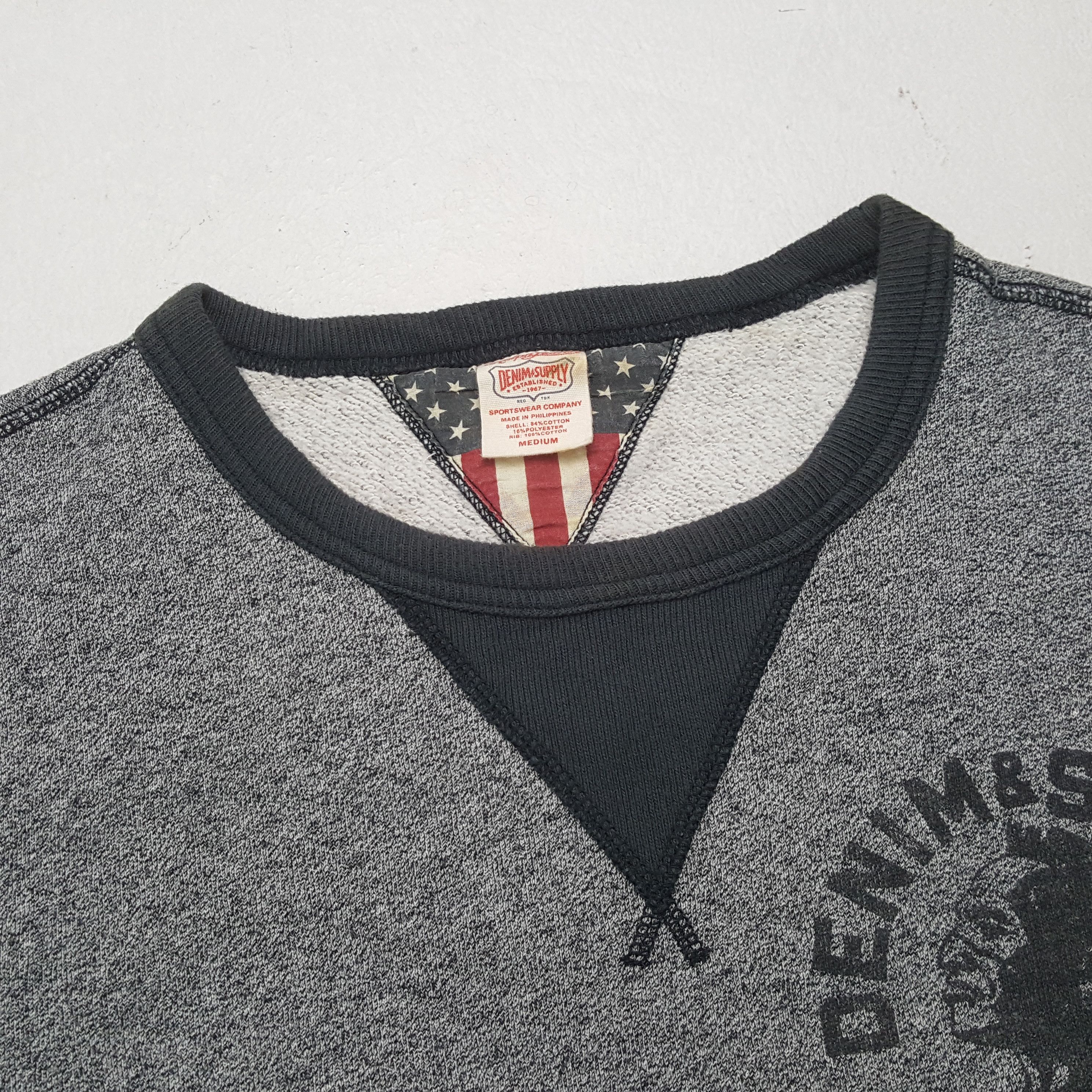 Ralph Lauren × Vintage Ralph Lauren Denim Supply Sweatshirt C283N11 Size US M / EU 48-50 / 2 - 4 Thumbnail
