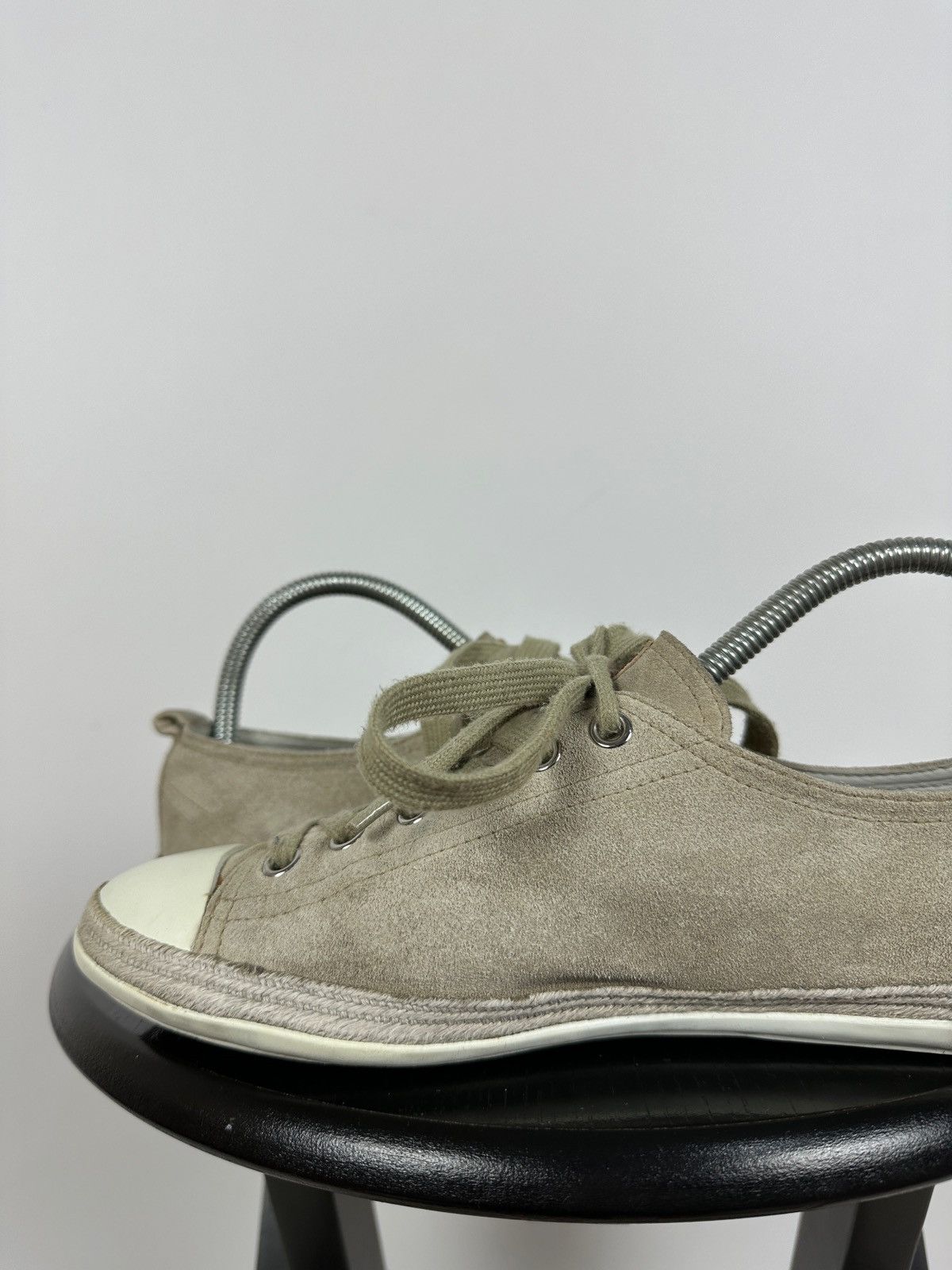 Prada Prada Suede Low Tops Red Tab Linea Rossa Trainers Sneakers Size US 8.5 / IT 38.5 - 22 Thumbnail