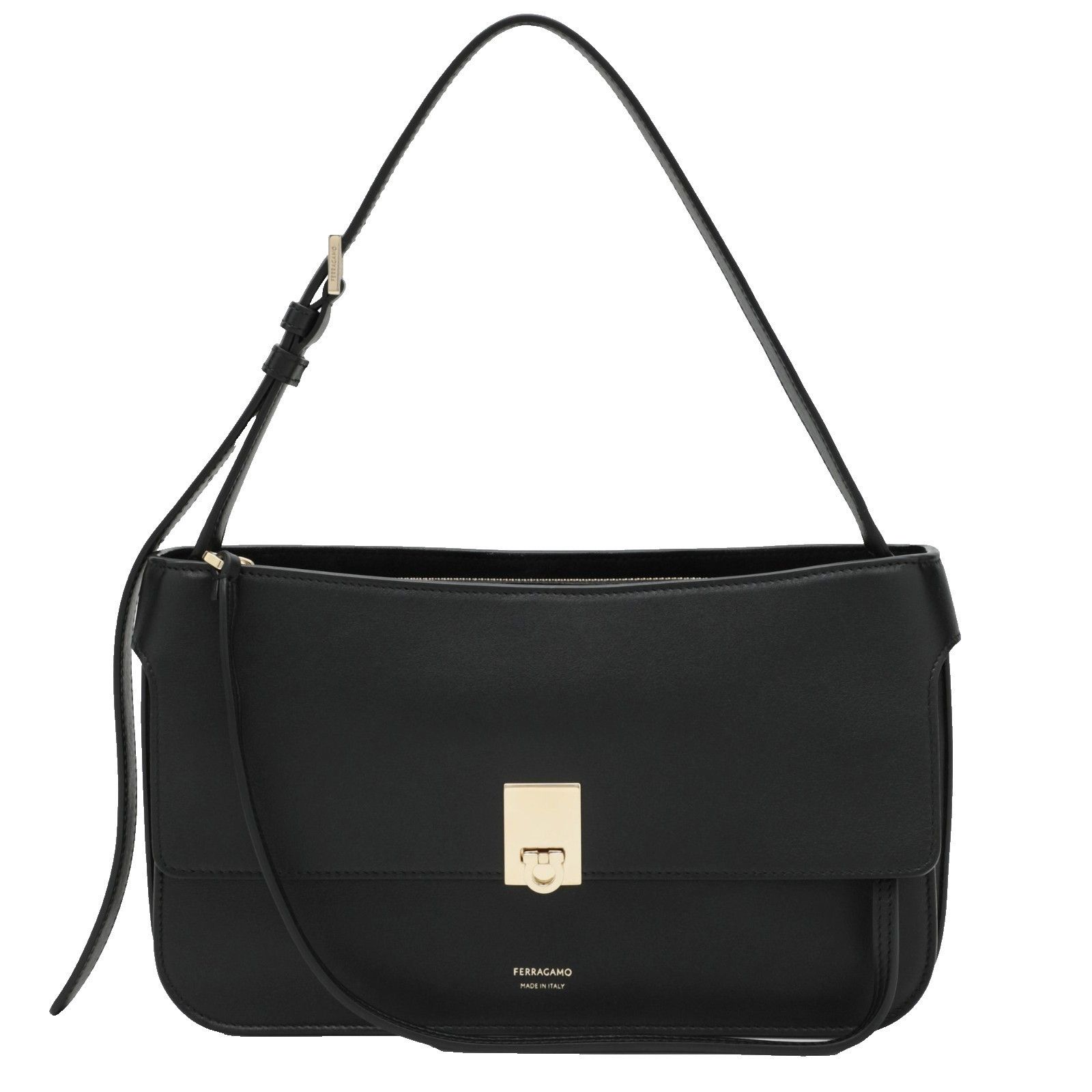 Salvatore Ferragamo FERRAGAMO Cara XS Black Calfskin Shoulder Bag New & Authenti Size ONE SIZE - 1 Thumbnail