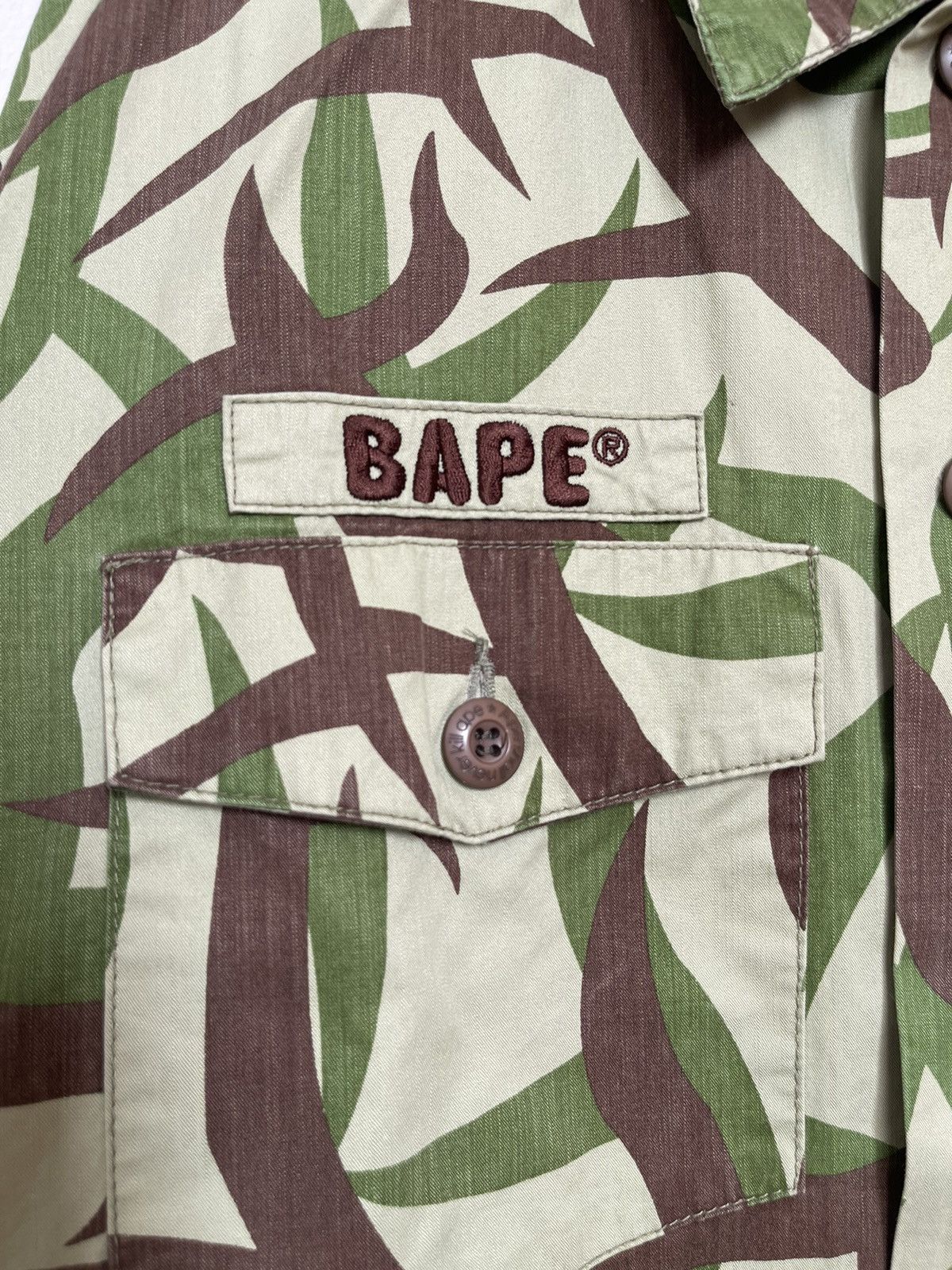 Bape A Bathing Ape Bape Tribal Camo BDU Work Jacket Size US L / EU 52-54 / 3 - 3 Thumbnail