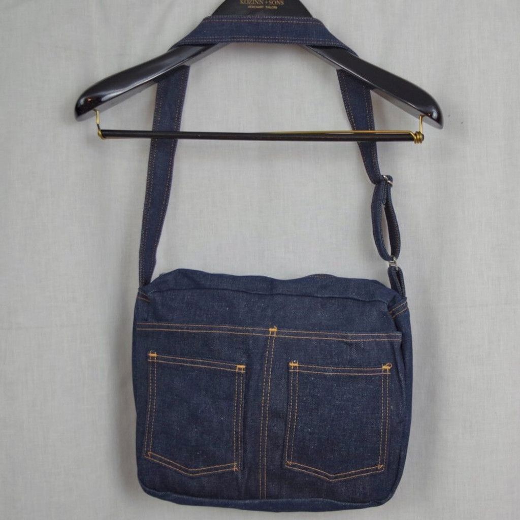 Vintage New Old Stock Slantzi-Craft Screen Door Threads Denim Bag Size ONE SIZE - 1 Thumbnail