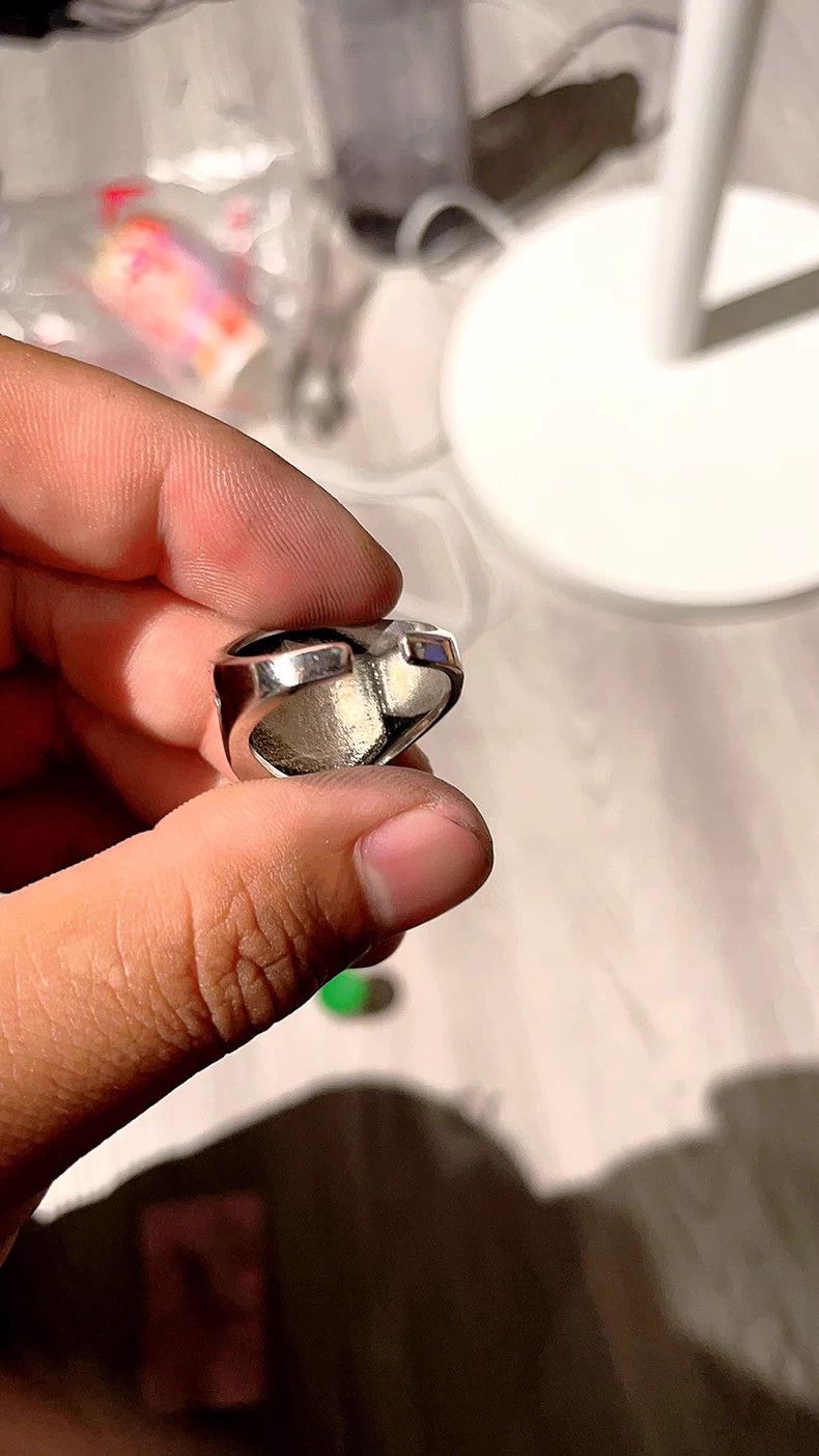 VIBE Chrome Aquaman Silver Ring Vintage Rings🔥🔥🔥 Size ONE SIZE - 2 Thumbnail