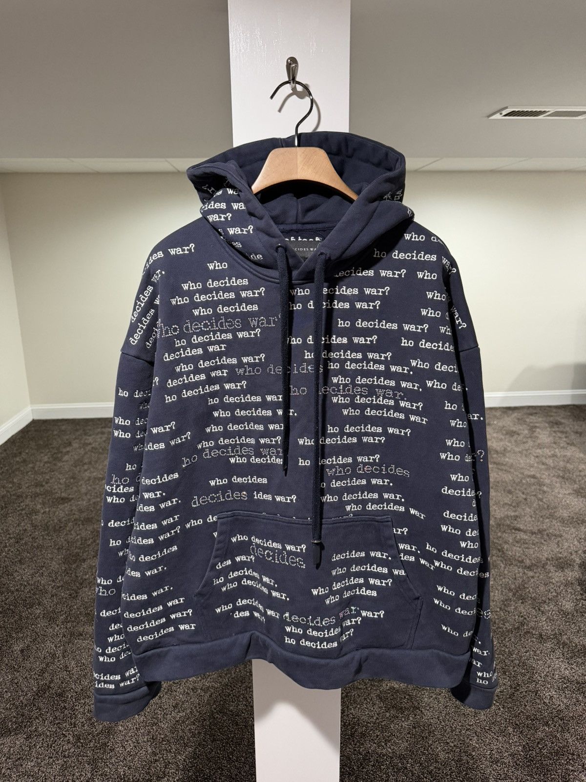 Who Decides War Who Decides War WDW Flared Scripture Dark Blue Hoodie Size US L / EU 52-54 / 3 - 4 Thumbnail