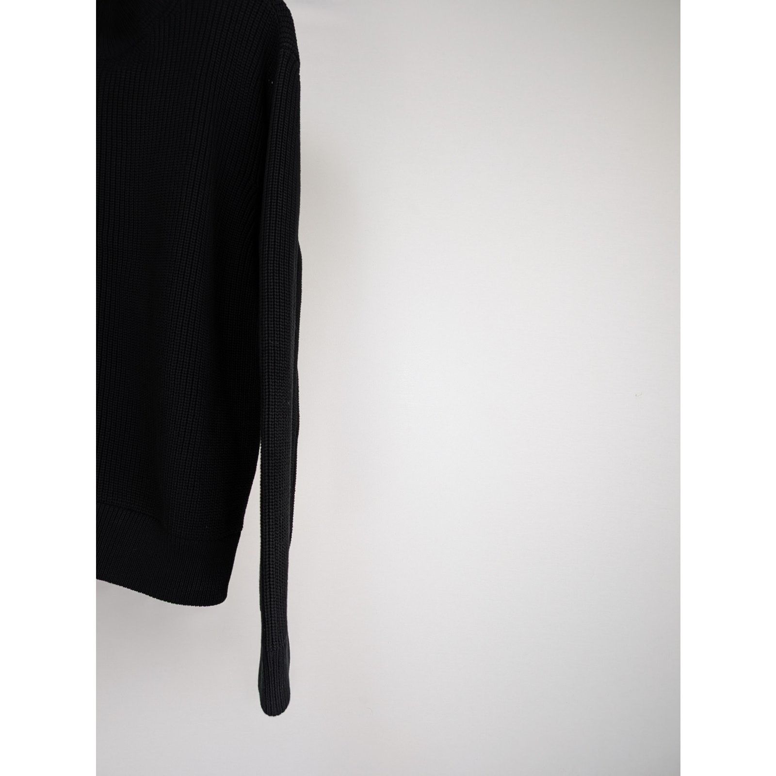 Bottega Veneta o1rshd1 Dry Cotton Rib Cardigan Sweater in Black Size US XL / EU 56 / 4 - 2 Thumbnail