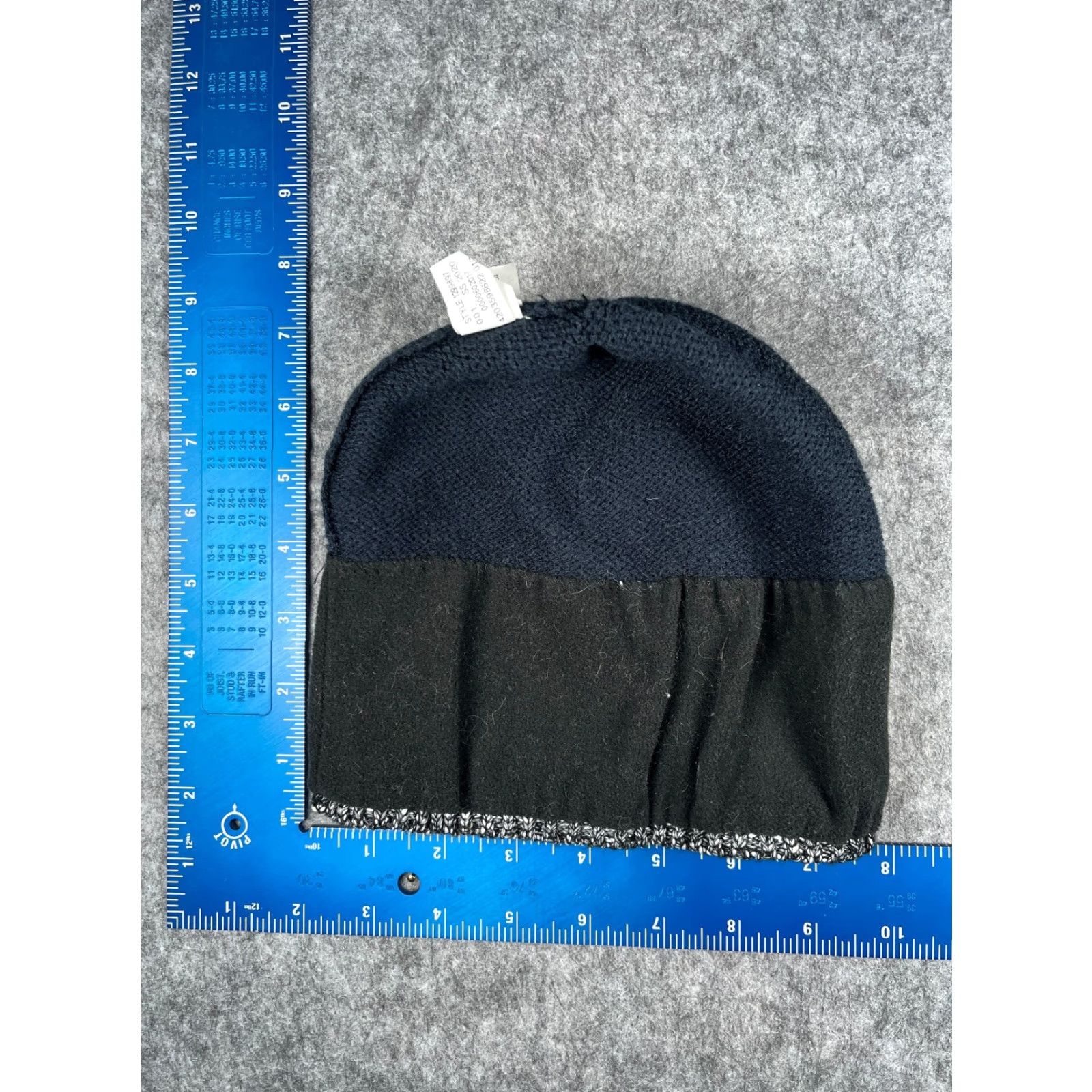 Hurley Hurley Beanie Target: Women One Size Black Logo Knit Acrylic Polyester Lined Ski Hat/Cap Size ONE SIZE - 5 Thumbnail
