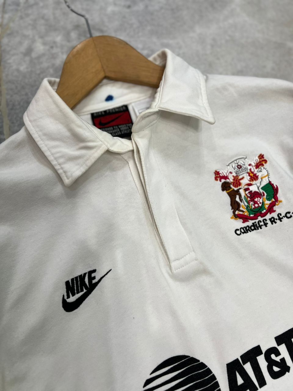 Vintage 1995 1996 Cardiff RFC Rugby Union Away Shirt Size US S / EU 44-46 / 1 - 3 Thumbnail