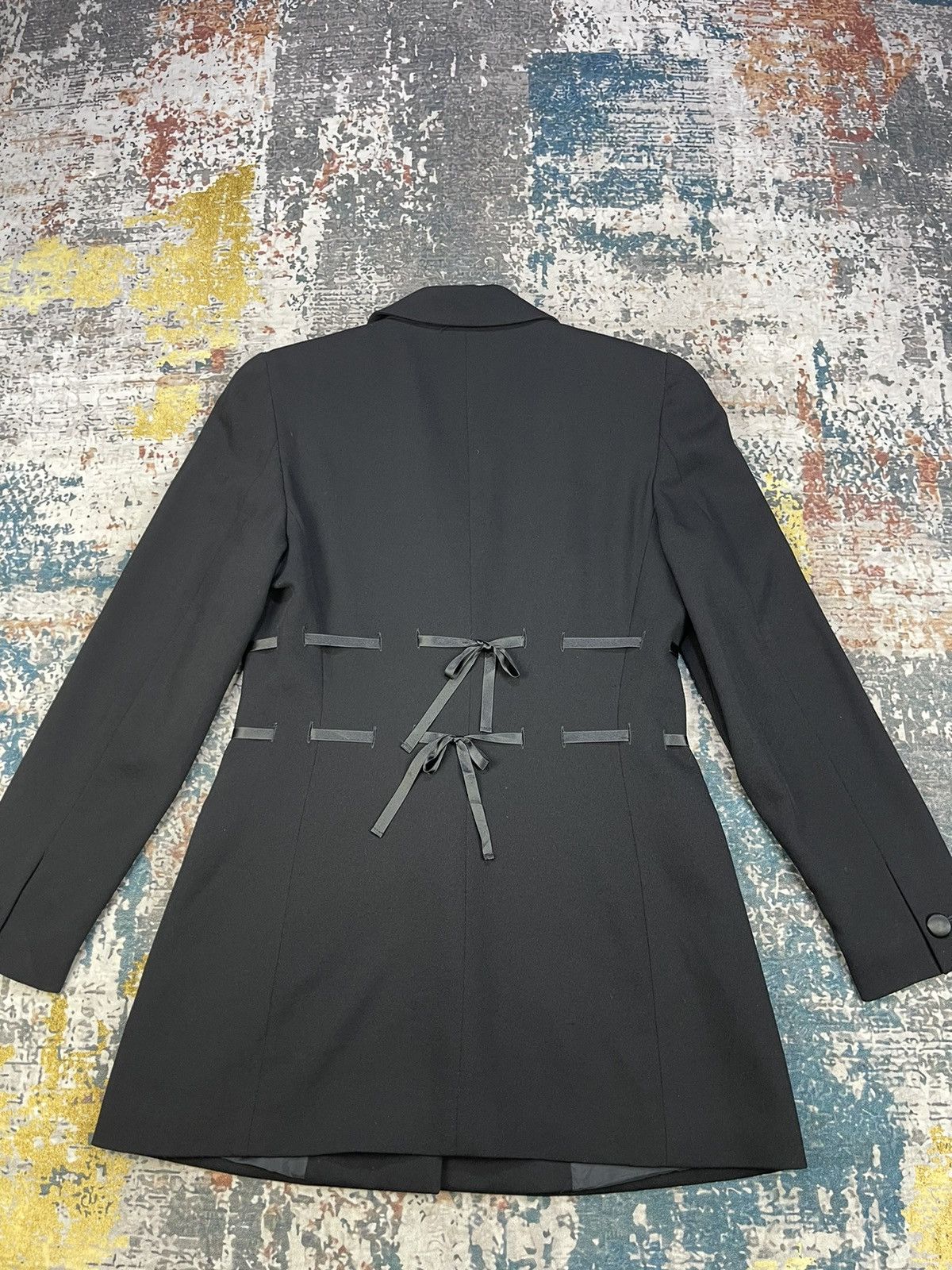 Byblos Byblos Italy Waist Ribbon Avant Garde Power Blazer Size S / US 4 / IT 40 - 2 Thumbnail