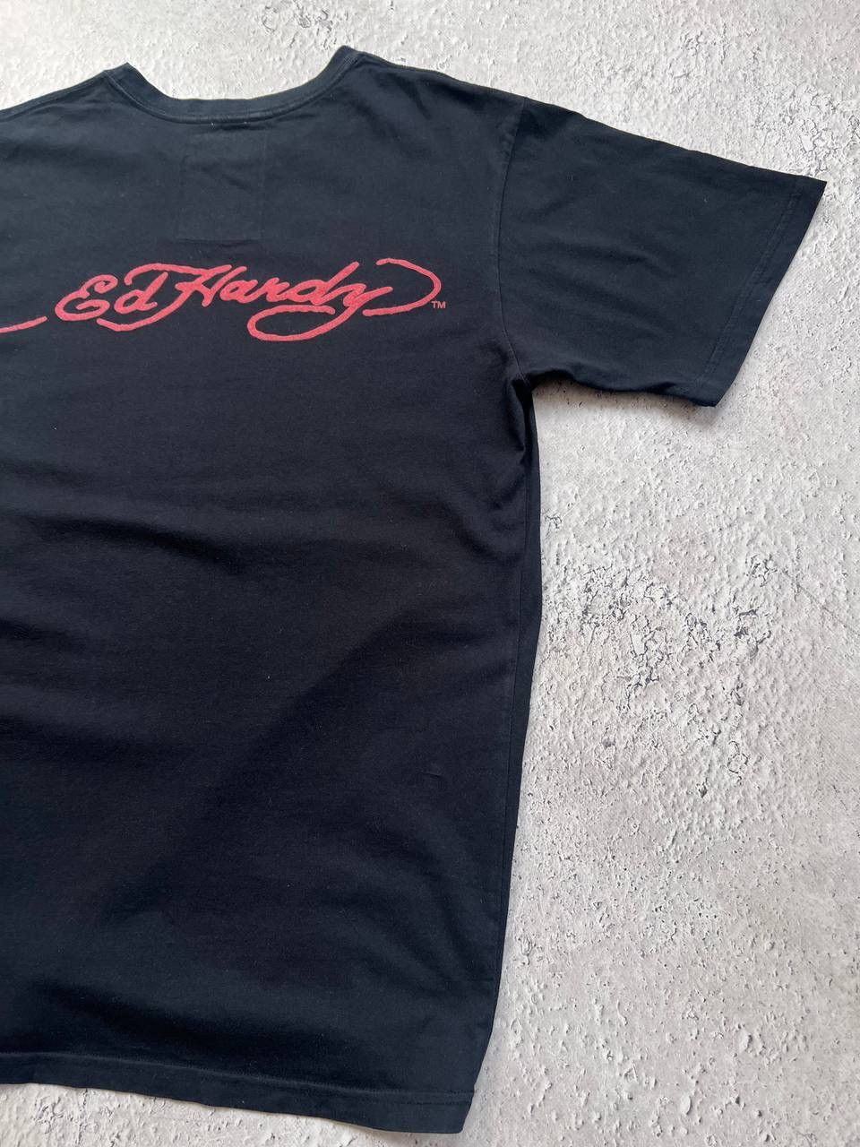 Ed Hardy × Vintage Mens Vintage Ed Hardy T Shirt by Christian Audigier y2k rare Size US L / EU 52-54 / 3 - 9 Thumbnail