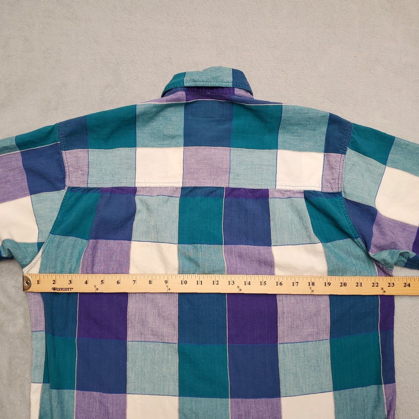 Eddie Bauer VINTAGE Eddie Bauer Shirt Men M Green Purple Buffalo Plaid Outdoor Casual Size US M / EU 48-50 / 2 - 7 Thumbnail