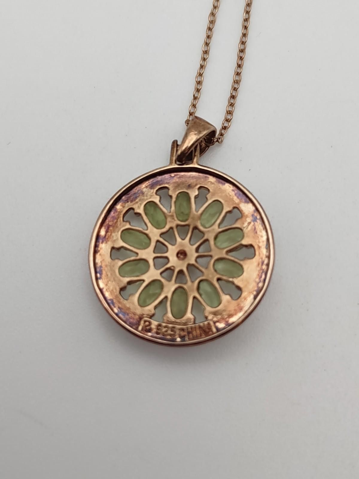 Other Ross-Simons 925 R Italy Peridot Sunflower Pendant Necklace Size ONE SIZE - 2 Thumbnail