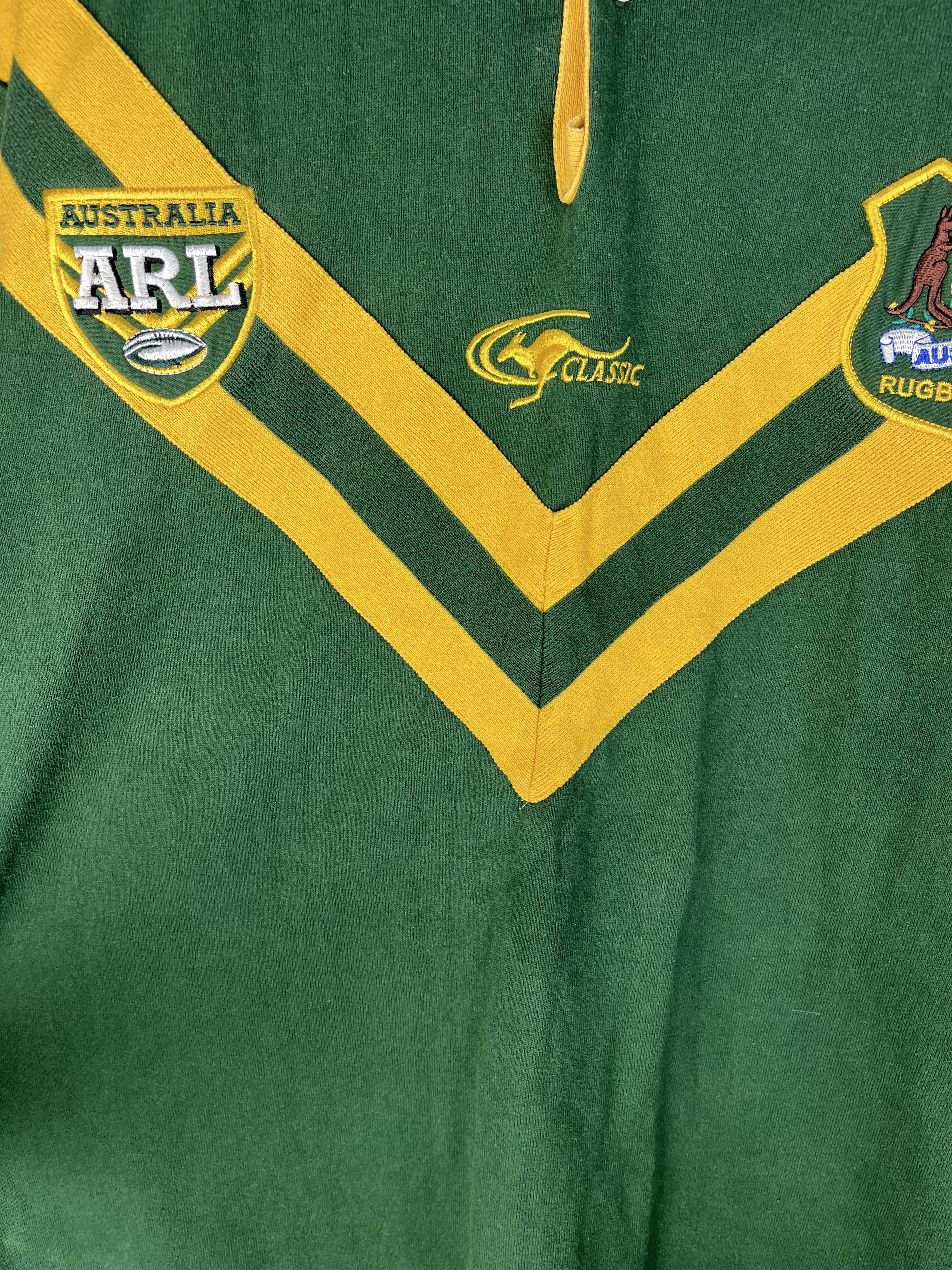 KangaROOS Vintage Australian Kangaroos Rugby League ARL Mens size L Size US L / EU 52-54 / 3 - 4 Thumbnail