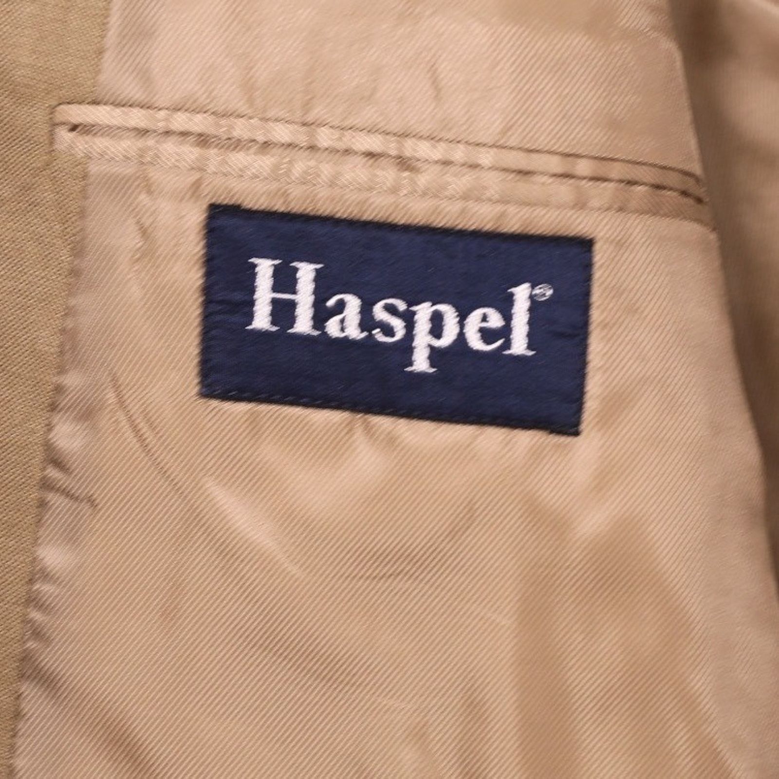 Haspel Vintage Haspel 2 Piece Suit Mens 48L Tan Brown Size 48L - 7 Thumbnail