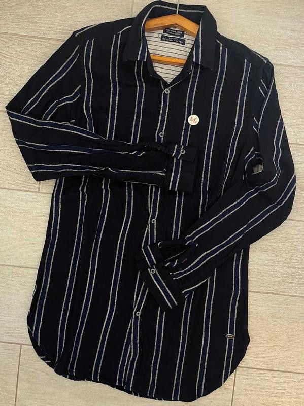Scotch & Soda Men's scotch&soda cool striped shirt s/l with buttons Size US S / EU 44-46 / 1 - 1 Thumbnail