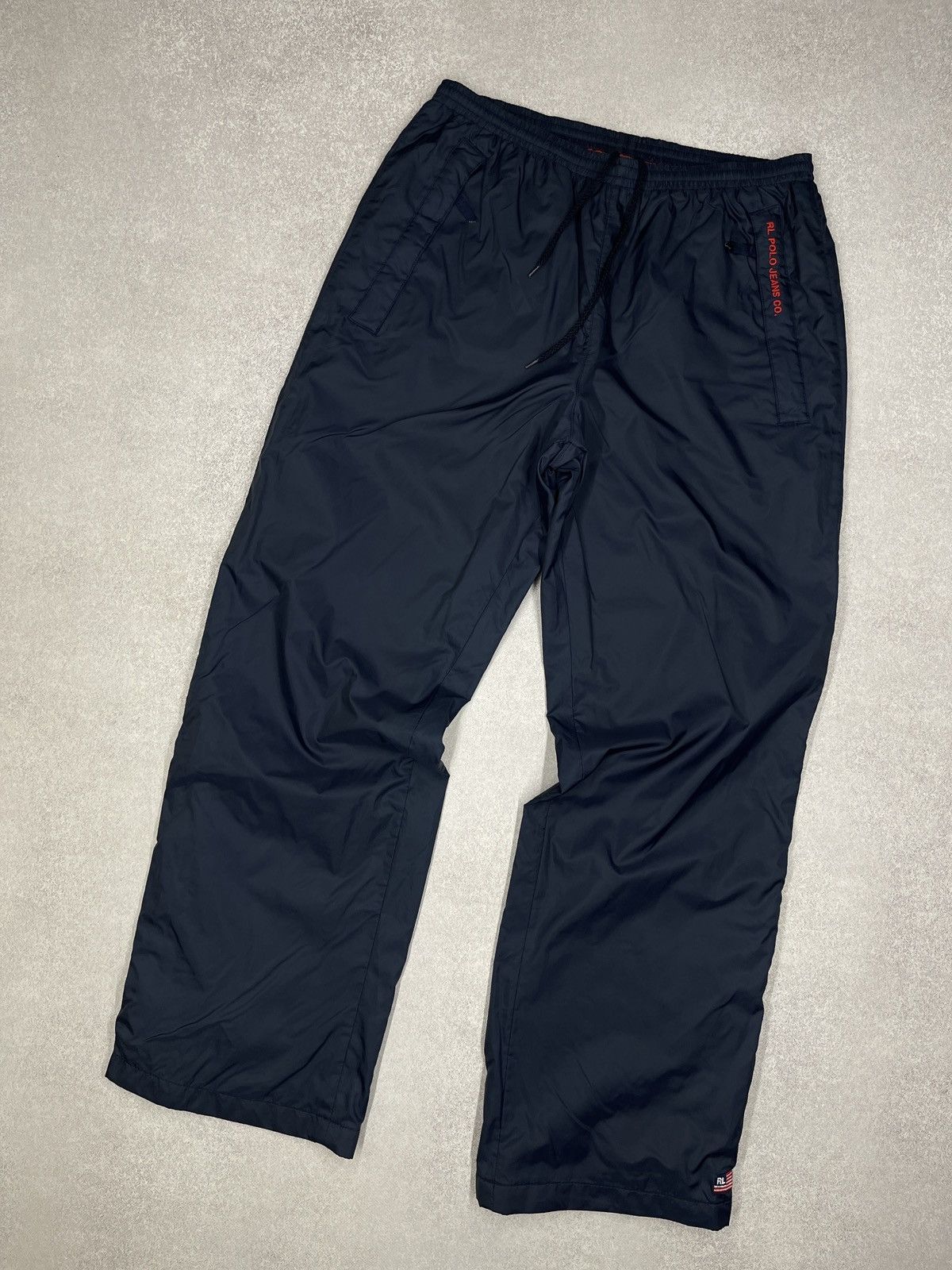 Polo Ralph Lauren Vintage Ralph Lauren Polo Jeans Co. Nylon Sweatpants Navy Size US 34 / EU 50 - 1 Thumbnail