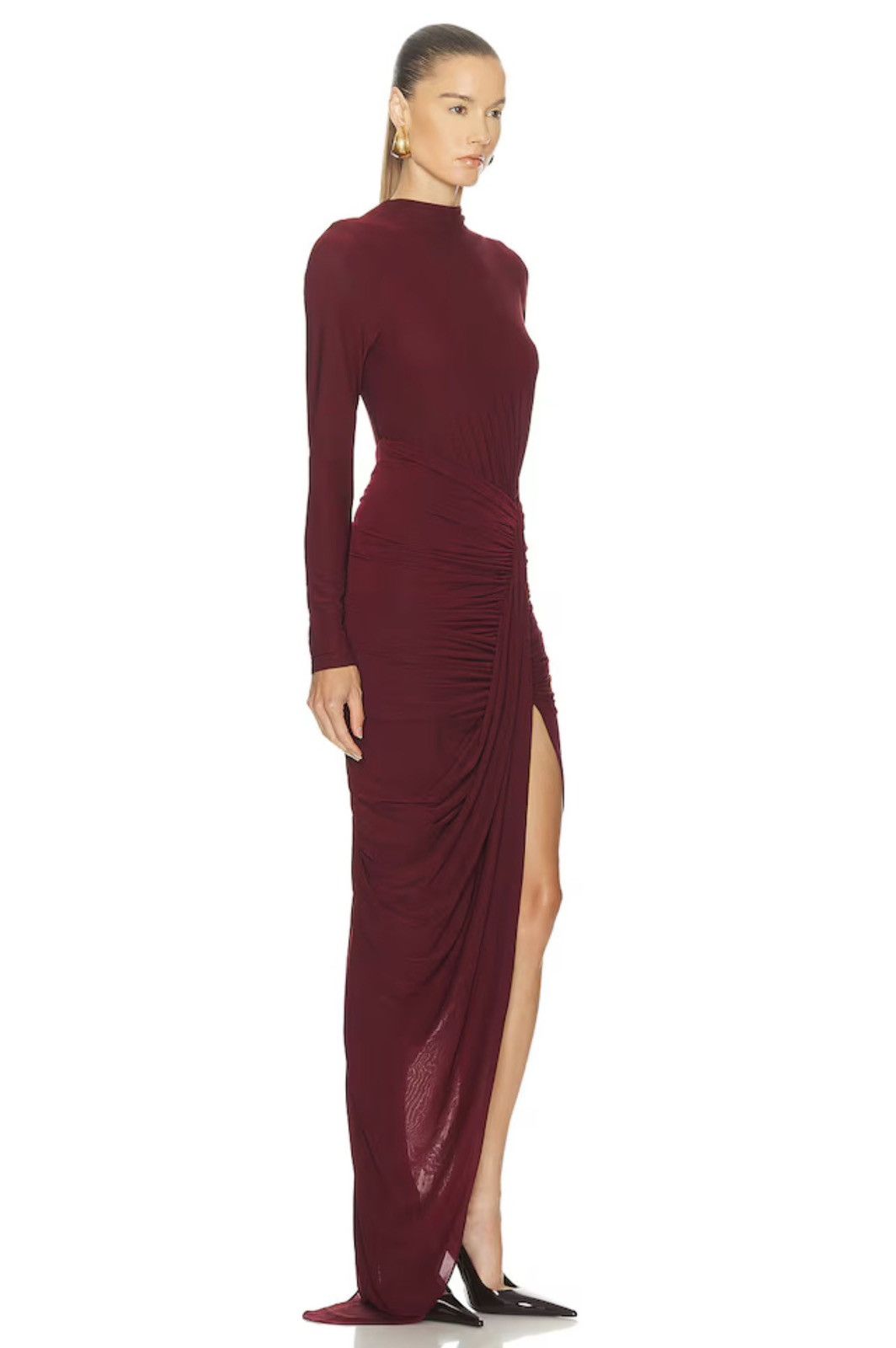 Ronny Kobo Ronny Kobo Sera Ruched Maxi Dress size XS Size XS / US 0-2 / IT 36-38 - 3 Thumbnail