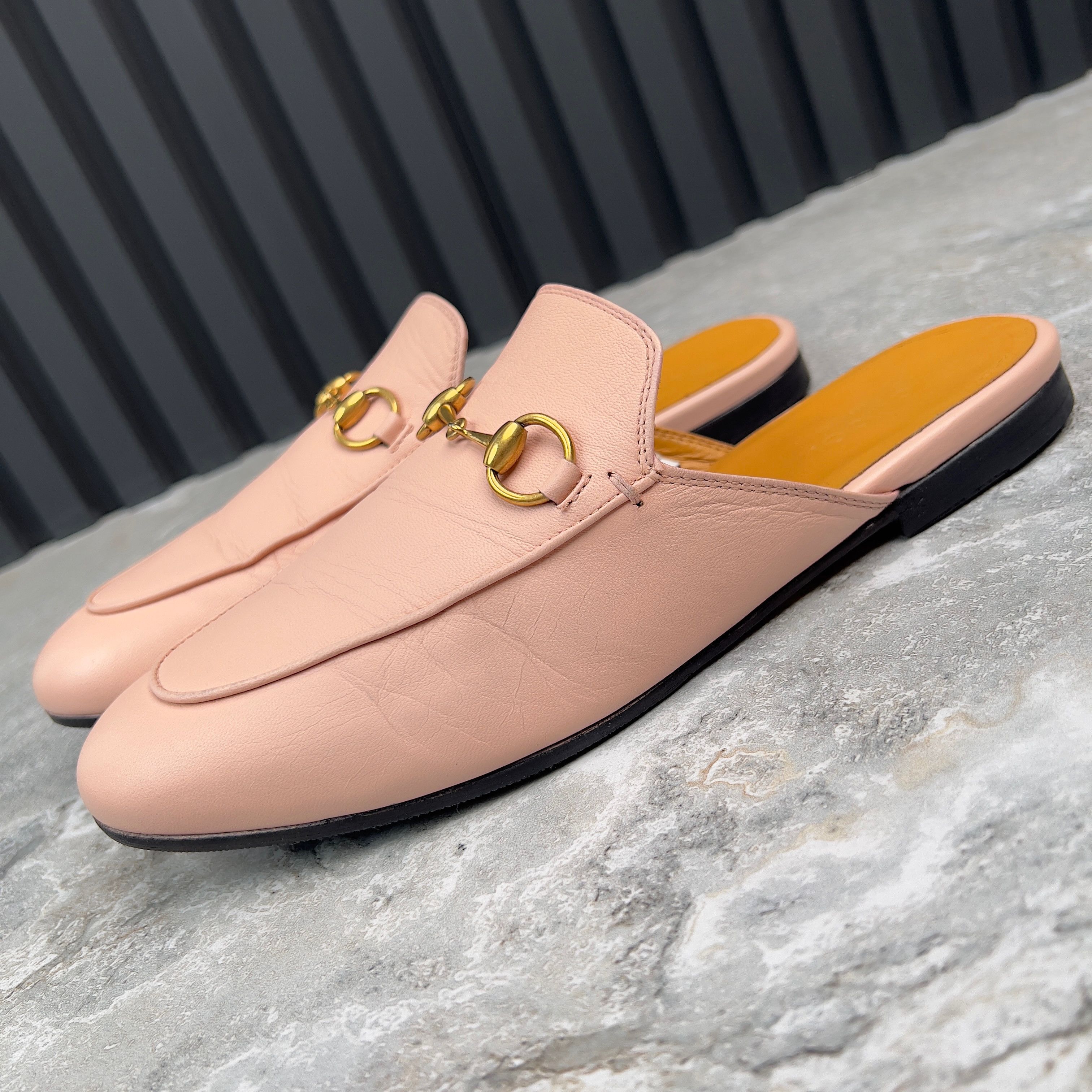 Gucci Princetown Horsebit Slipper Mule Leather Size US 7 / IT 37 - 1 Thumbnail