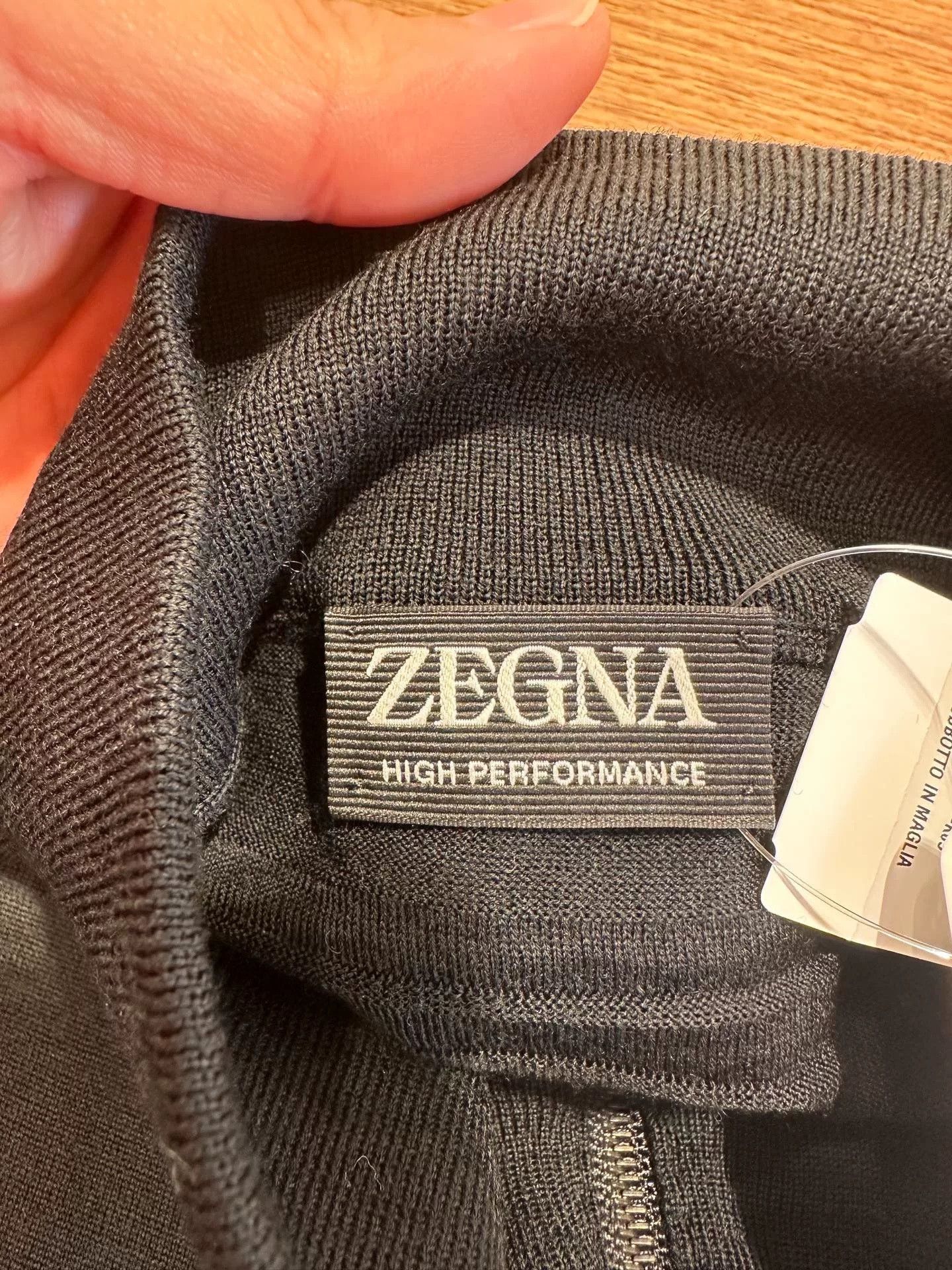 Ermenegildo Zegna Zegna Black Zip-Up High Performance Cardigan Size US XL / EU 56 / 4 - 6 Thumbnail