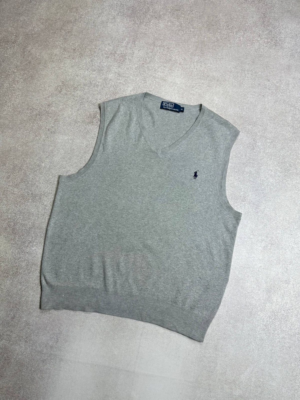 Polo Ralph Lauren Vintage Polo Ralph Lauren Knit Gray Mens Vest Old Money M Size US M / EU 48-50 / 2 - 2 Thumbnail