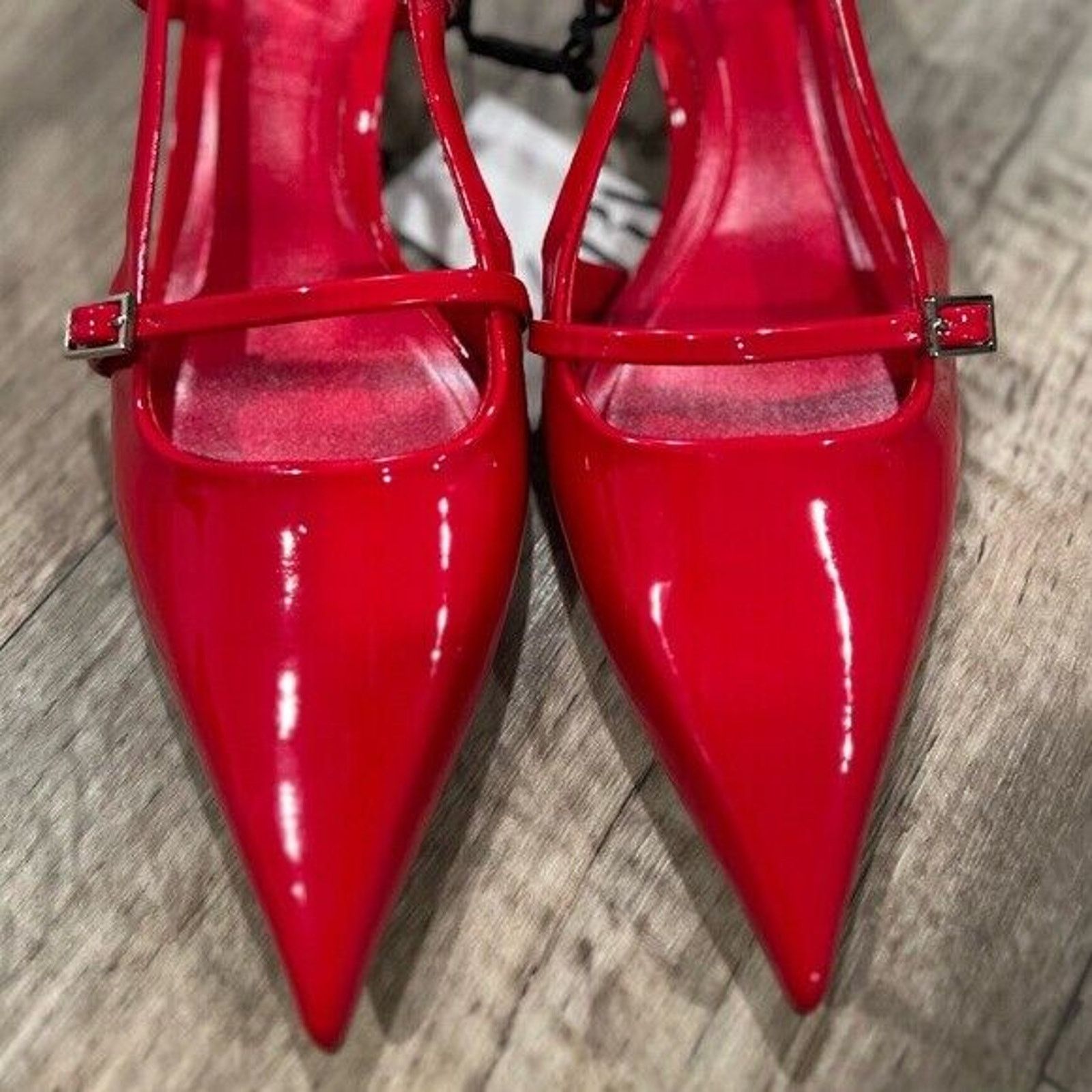 Zara ZARA Red Kitten Heels NWT Size US 7.5 / IT 37.5 - 18 Thumbnail