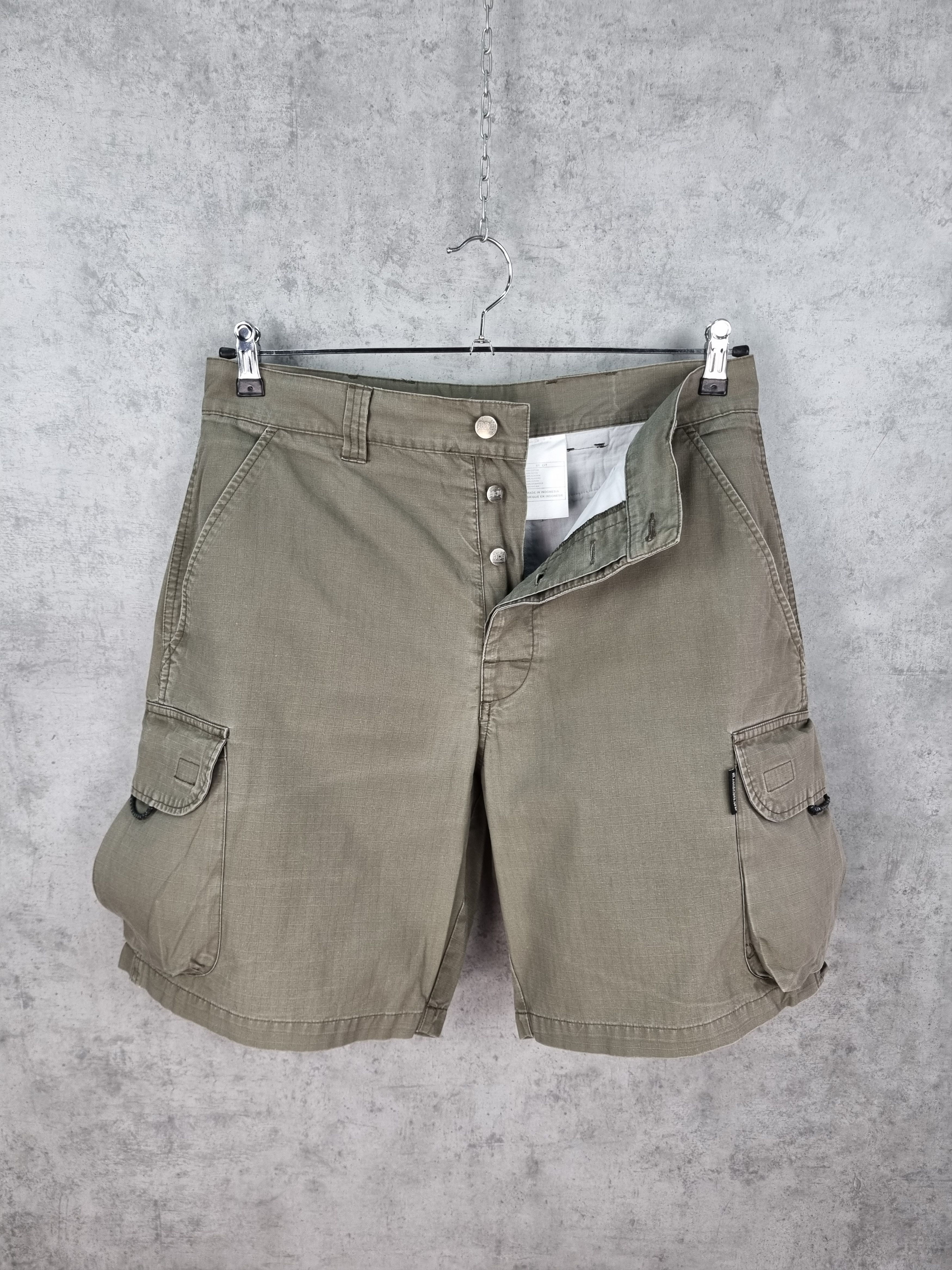 Nike × Nike ACG × Vintage Nike ACG Cargo Military Style Kaki Shorts Size US 31 - 5 Thumbnail