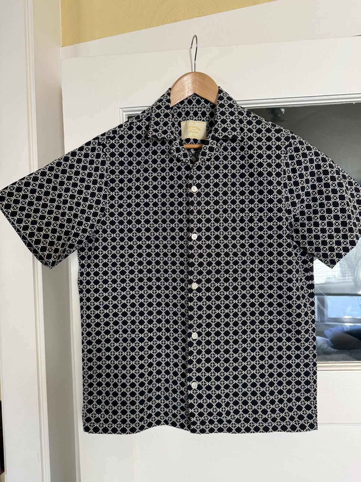 Portuguese Flannel Portuguese Flannel Jacquard Camp Collar Button Down - Small Size US S / EU 44-46 / 1 - 1 Thumbnail