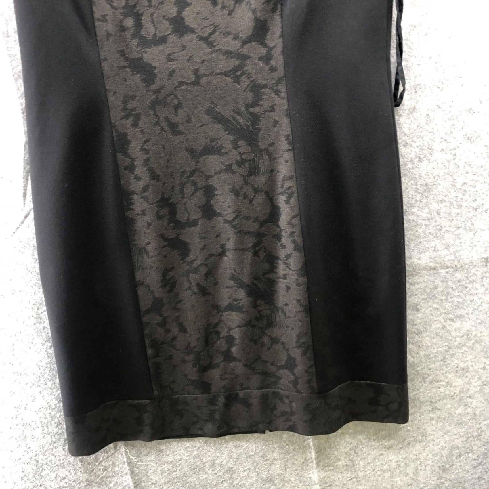 Vintage Tahari Arthur S Levine Dress Size 12 Sheath Black Brown Sleeveless Career Ponte Womens Size XL / US 12-14 / IT 48-50 - 4 Thumbnail