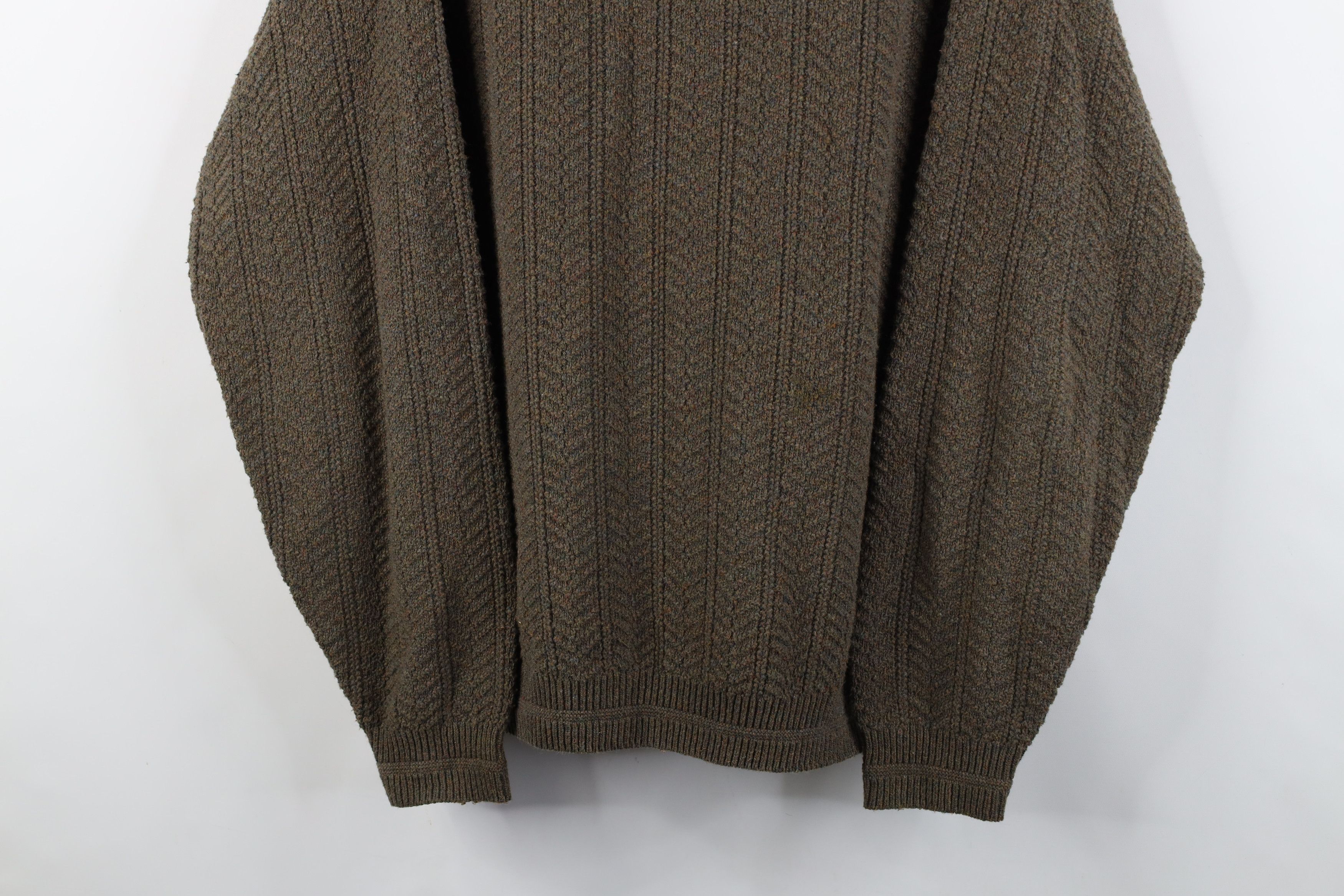 Vintage Vintage 90s Streetwear Knit Crewneck Sweater Brown USA Size US L / EU 52-54 / 3 - 3 Thumbnail