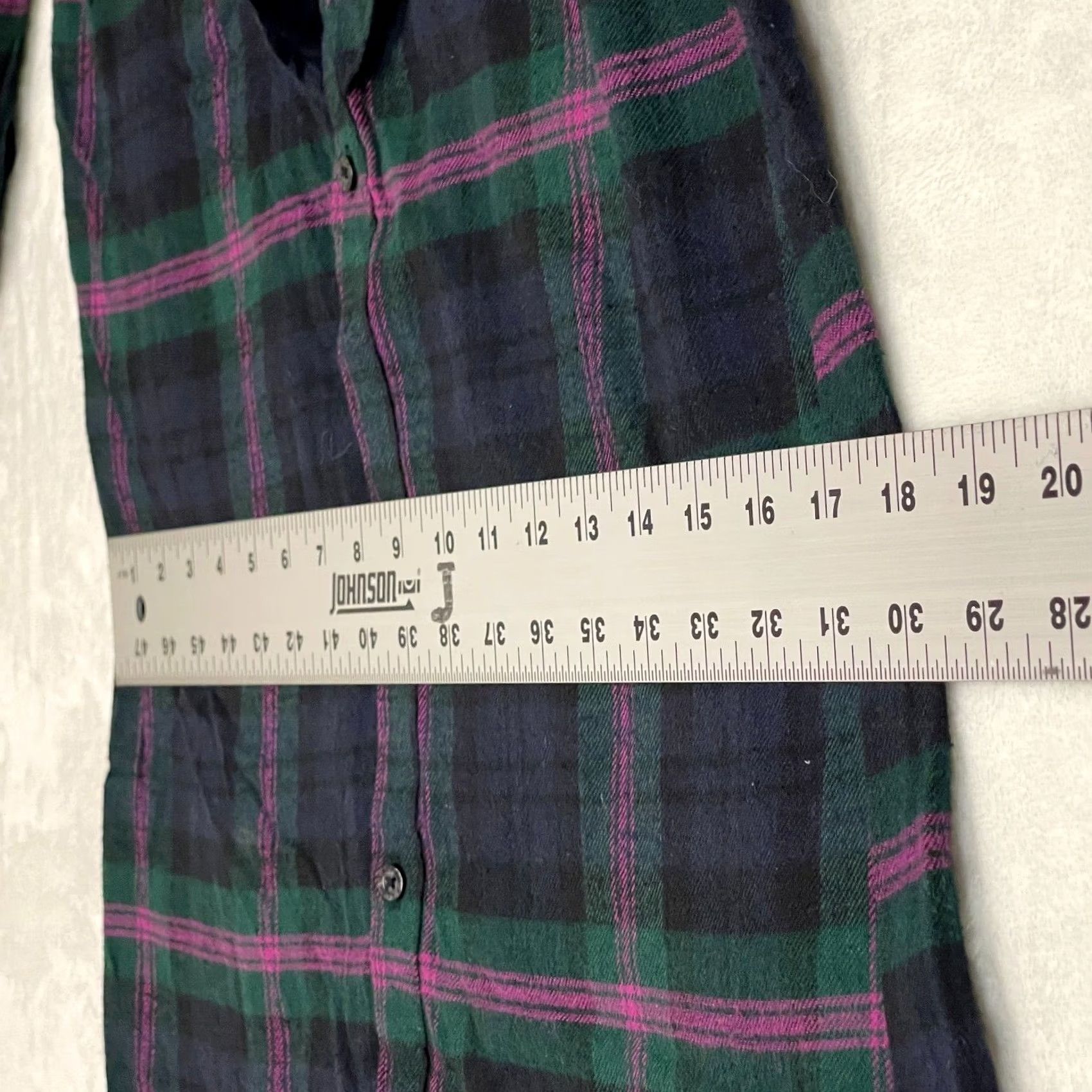 Ralph Lauren Ralph Lauren Plaid 100% Cotton Flannel Shirt Dress Medium Green/Black/Pink Long Sleeve Button Front Ruffle Casual Shirt Dress Womens Size M / US 6-8 / IT 42-44 - 7 Thumbnail