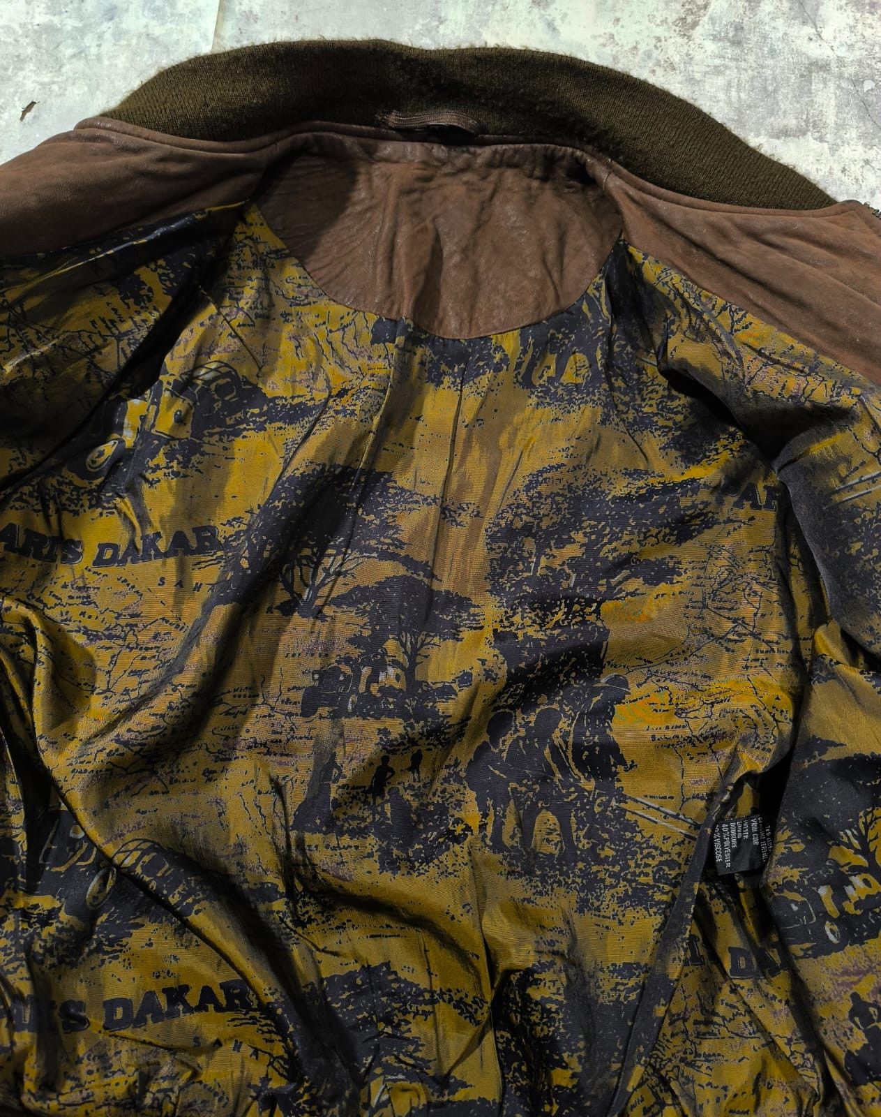 Leather Vintage Paris Dakar Leather Bomber Jacket Size US L / EU 52-54 / 3 - 7 Thumbnail