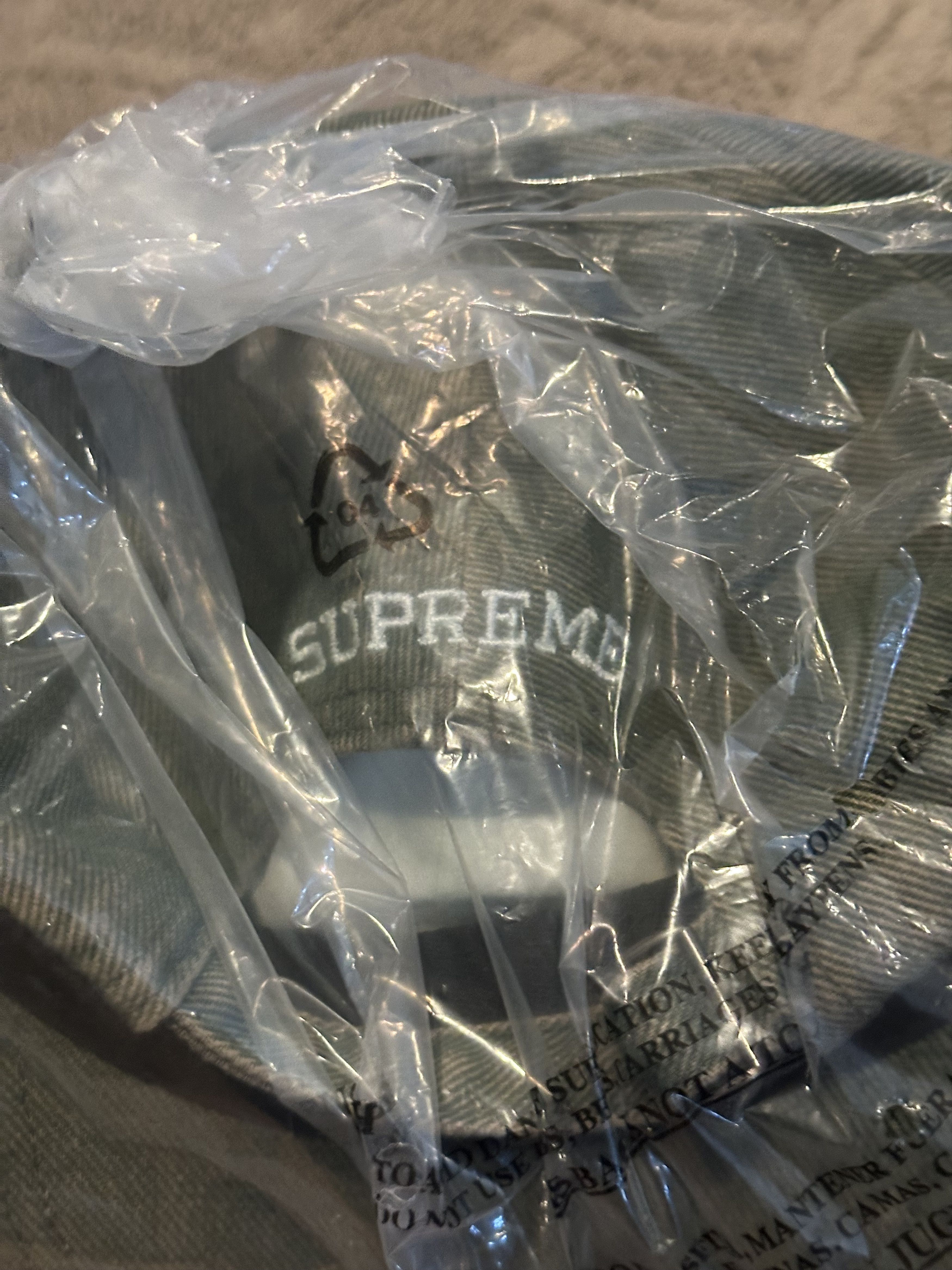 Supreme Supreme washed twill 6-panel green hat Size ONE SIZE - 3 Thumbnail